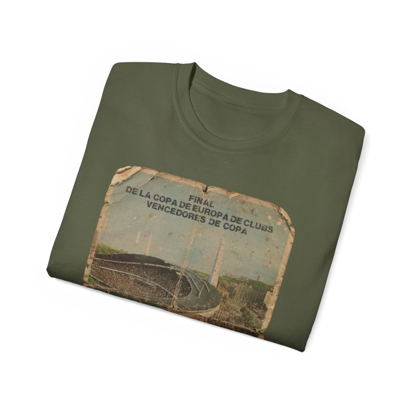 1983 European Cup Winners Cup Final Aberdeen Real Madrid Poster Unisex Ultra Cotton Tee