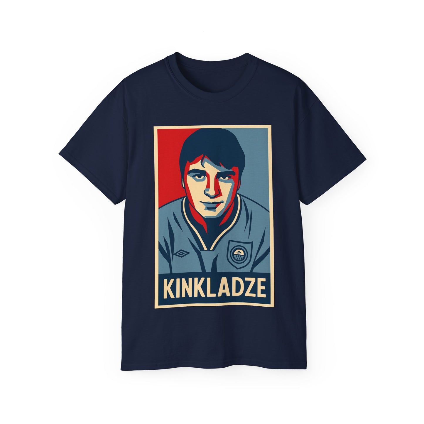 Georgi Kinkladze Hope Poster T-Shirt - Manchester City