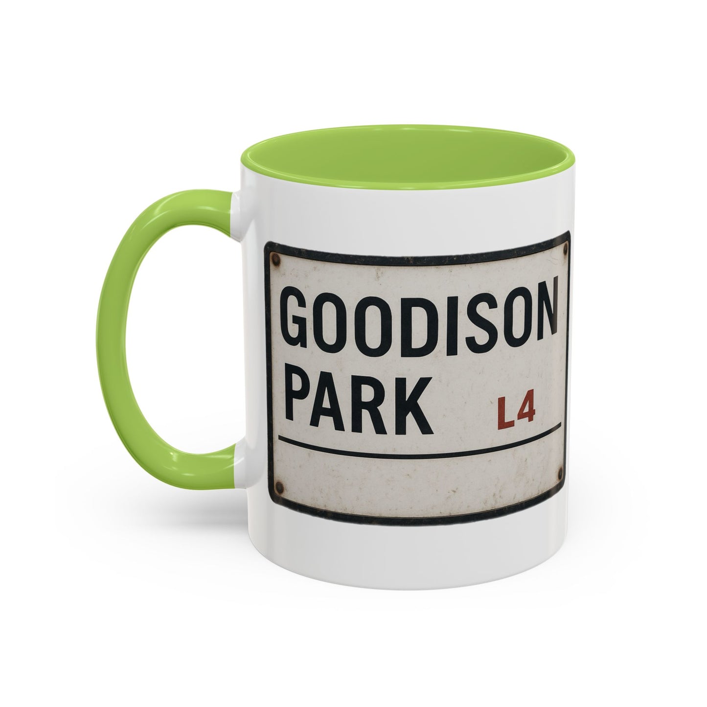 Goodison Park Everton Road Sign Mug