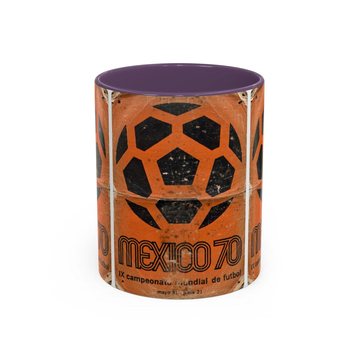 Mexico 70 World Cup Poster Orange  Coffee Mug (11, 15oz)