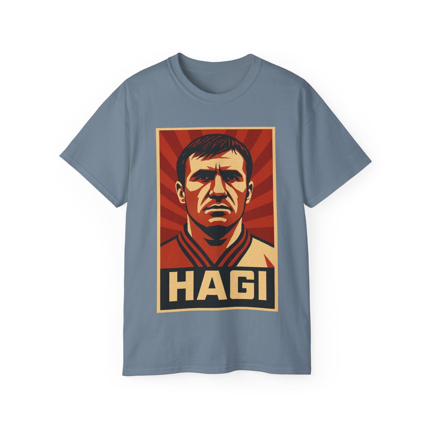 Gheorghe Hagi Propaganda Poster - Romania