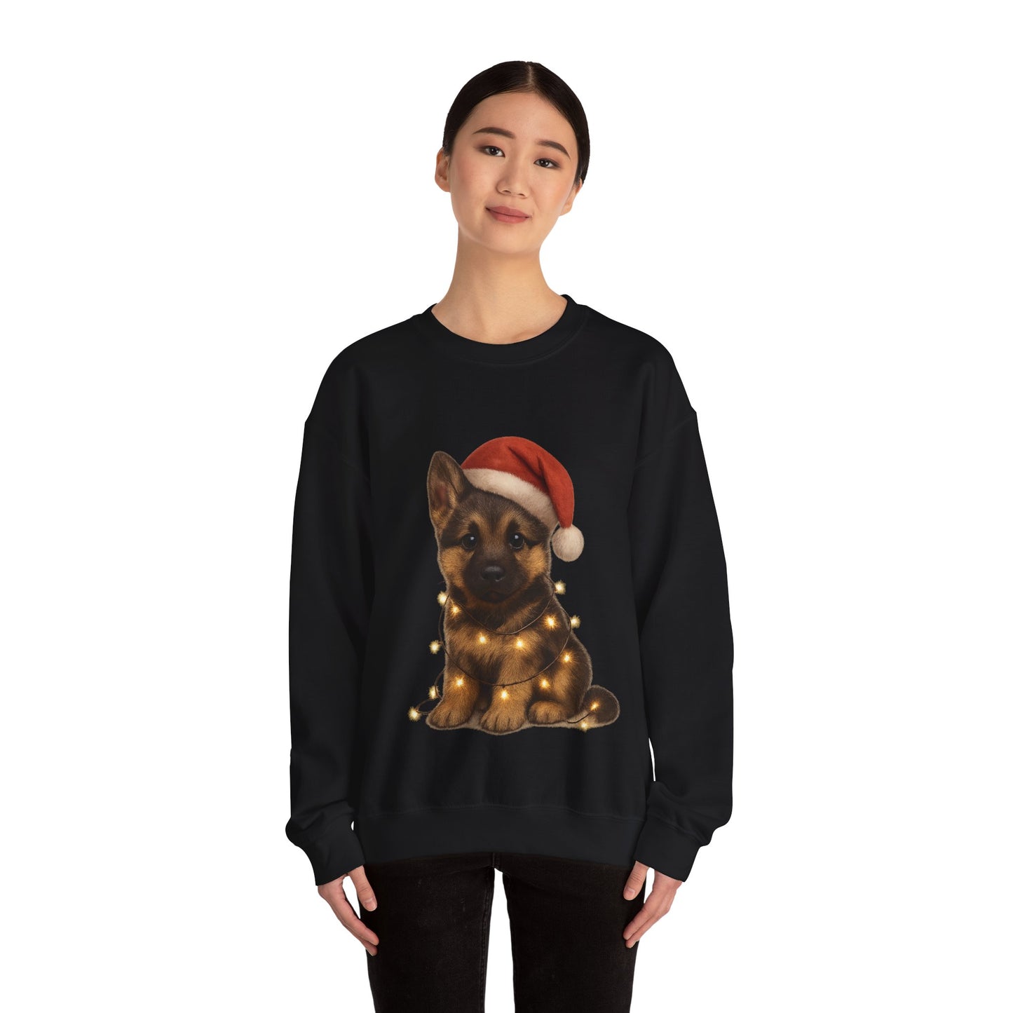 Alsatian Puppy Christmas Dog Sweatshirt