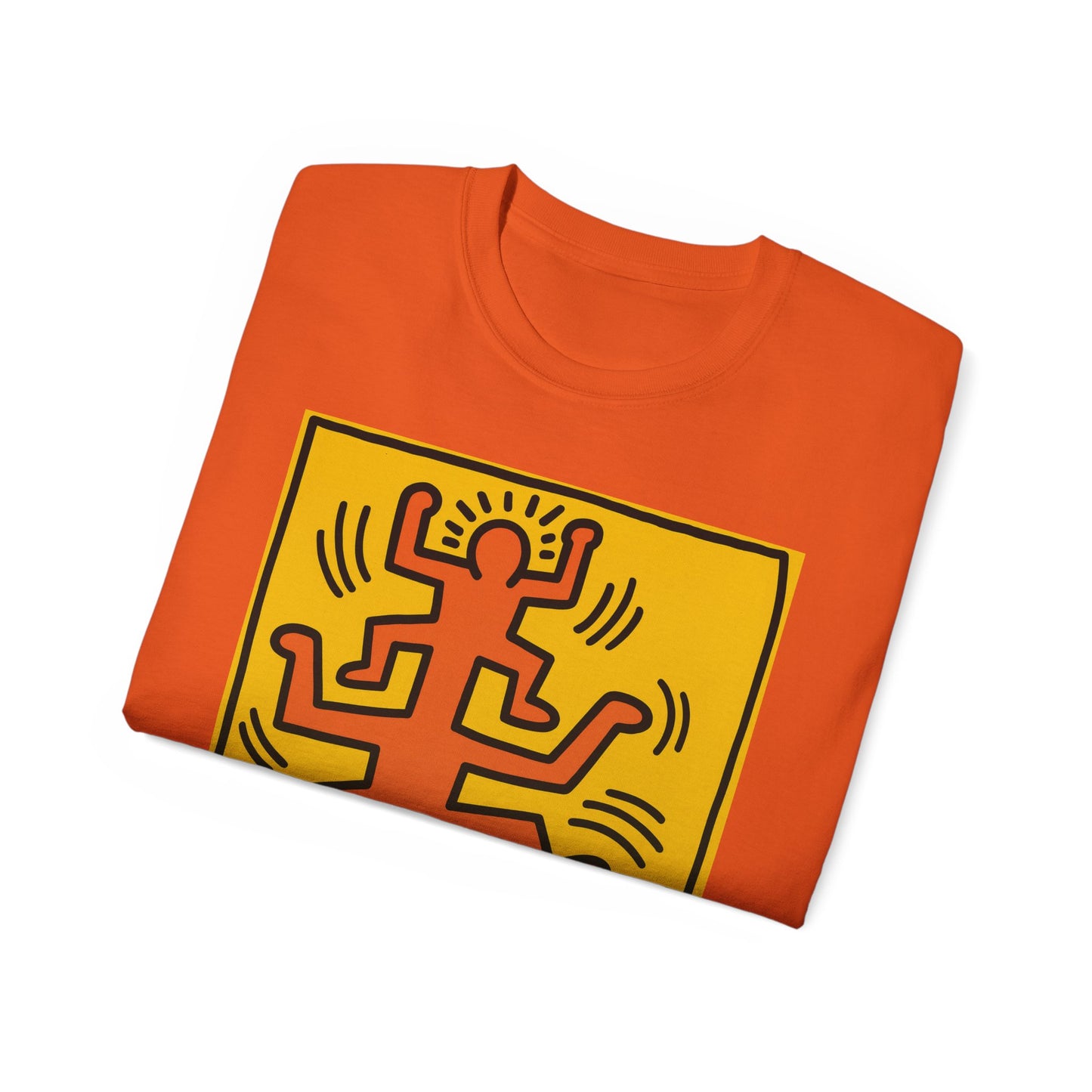 Keith Haring Plate No. 1 (from the Growing suite) Orange T-Shirt