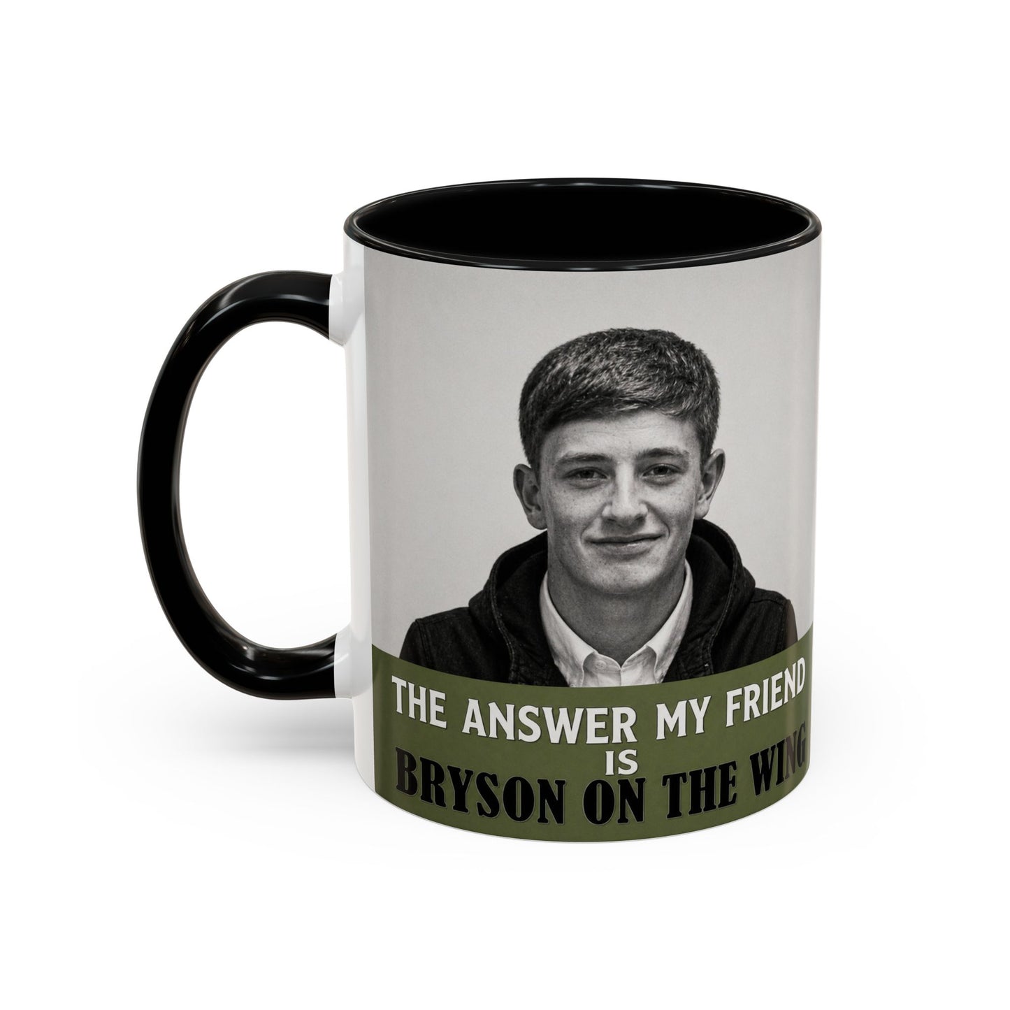 Bryson Appleton The Answer My Friend - Prestwich Heys Accent Coffee Mug (11, 15oz)
