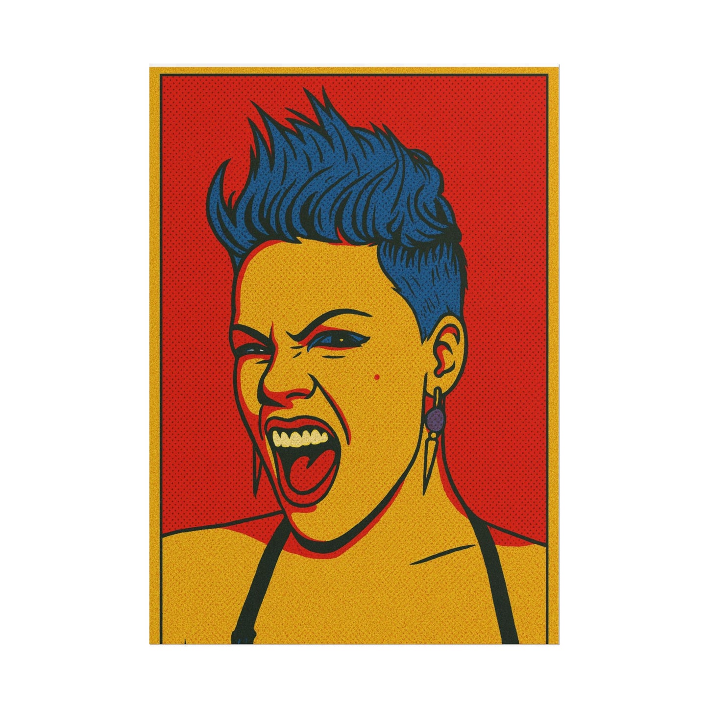 Pink Pop Art Poster