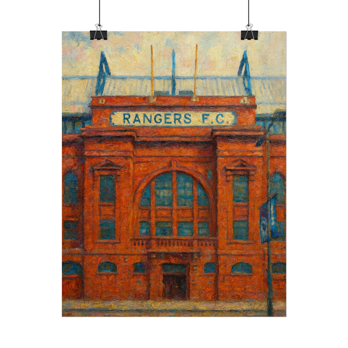 Ibrox Stadium Rangers FC Rolled Posters