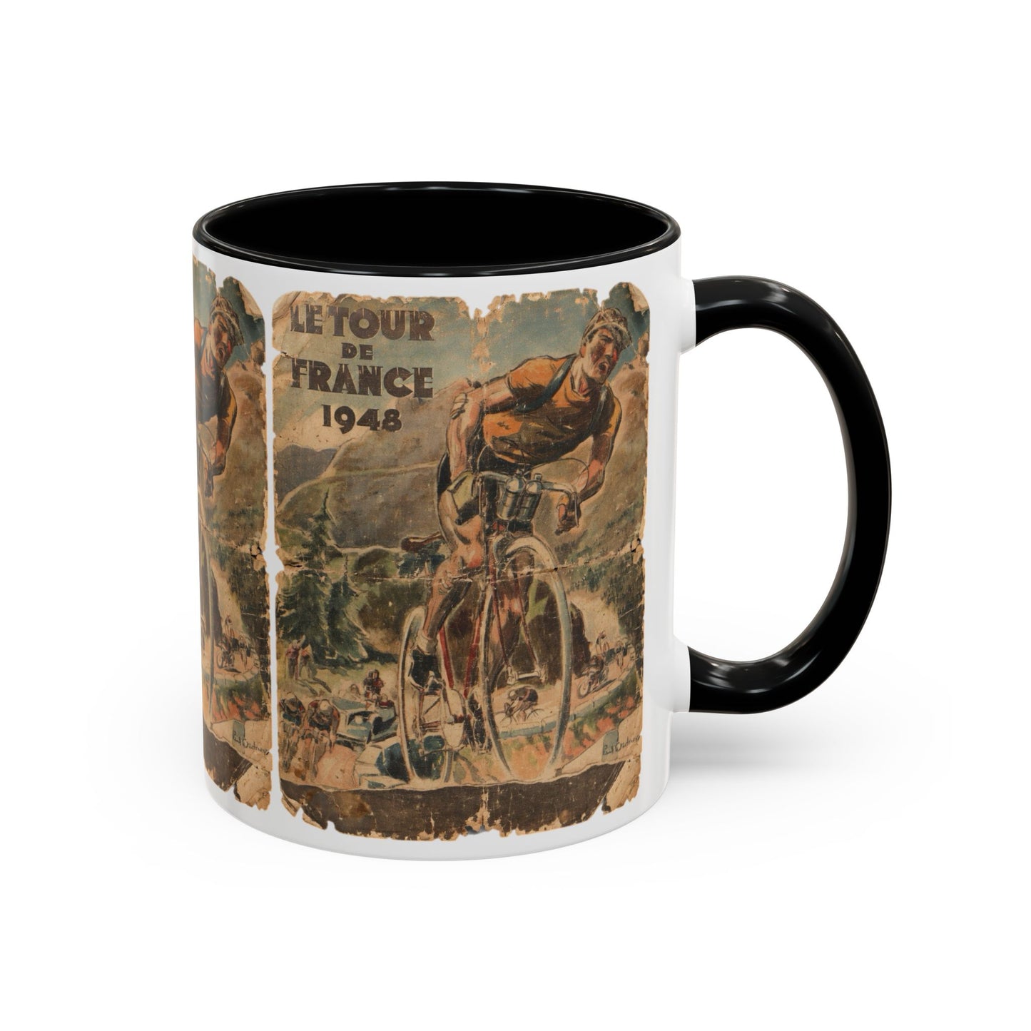 Tour De France 1948 Poster Coffee Mug (11, 15oz)