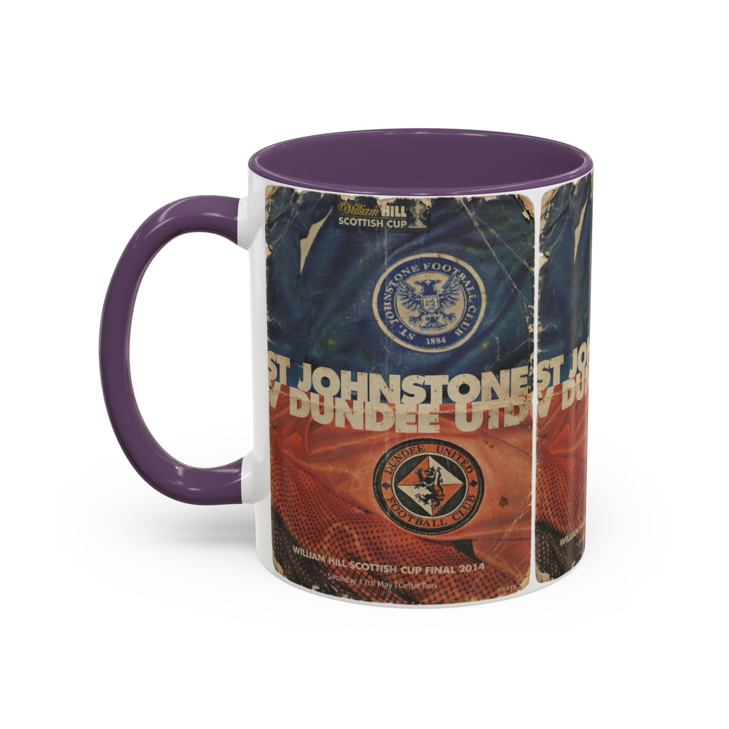 2014 Scottish Challenge Cup Final Dundee United St Johnstone Programme Poster Accent Coffee Mug (11, 15oz)