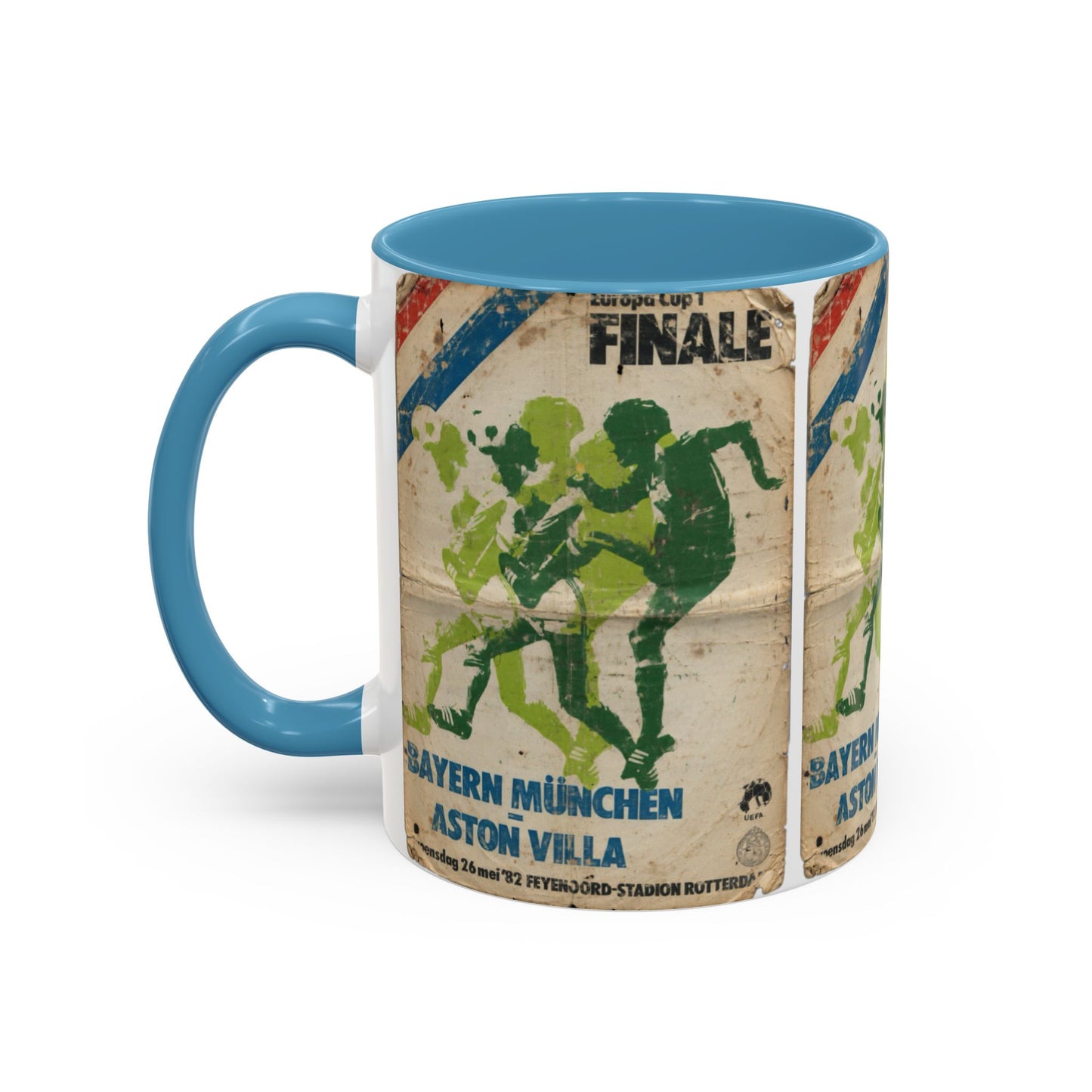 1982 European Cup Final Aston Villa Bayern Munich Poster Coffee Mug (11, 15oz)
