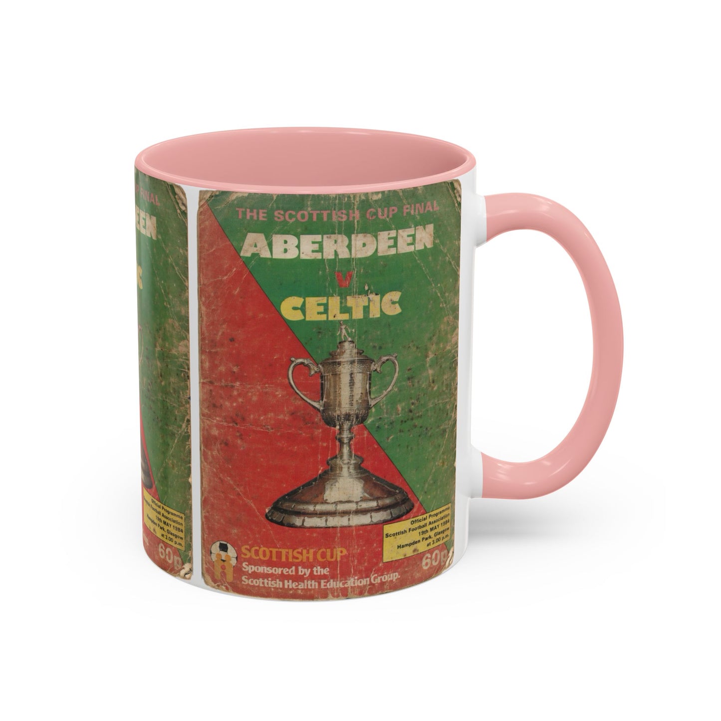 1984 Scottish Cup Final Aberdeen Celtic Programme Poster Accent Coffee Mug (11, 15oz)