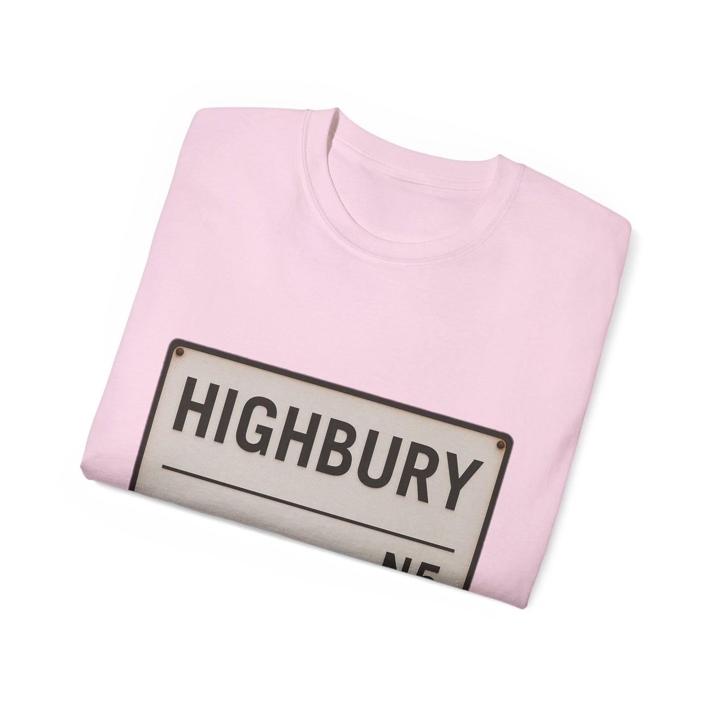 Highbury N5 Arsenal Road Sign T-Shirt