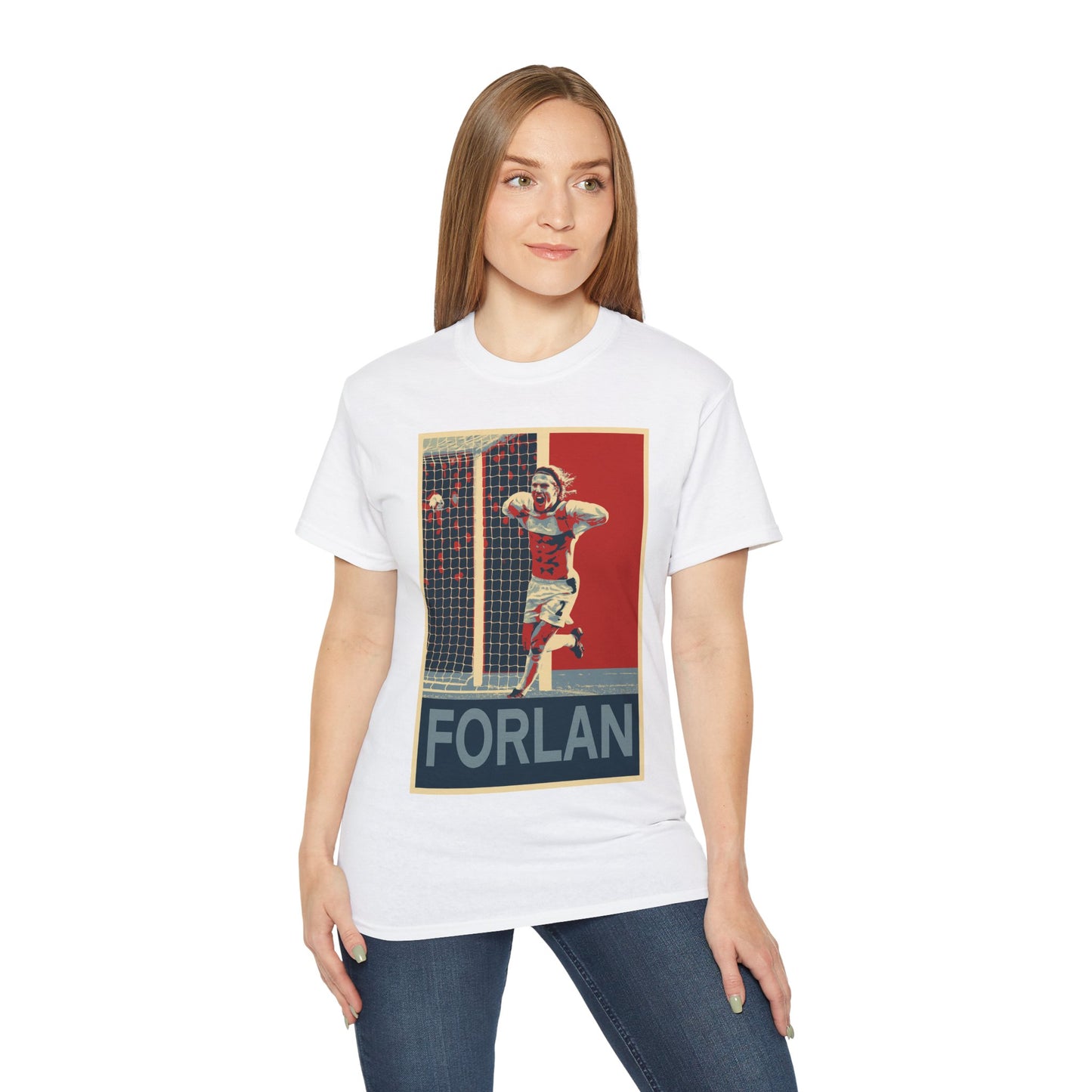 Diego Forlan Liverpool Goal Celebration T-Shirt - Manchester United