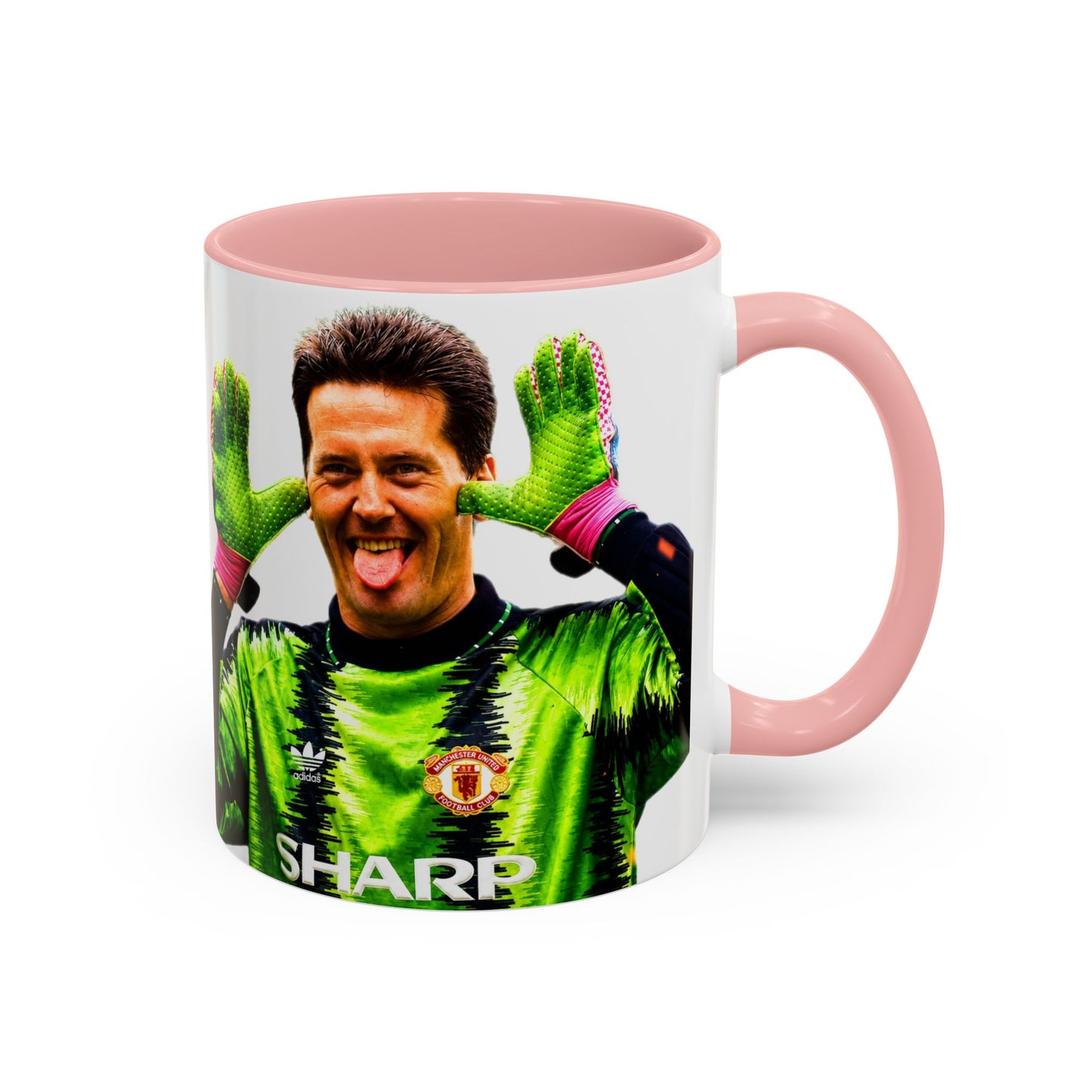 Les Sealey - Manchester United Accent Coffee Mug (11, 15oz)