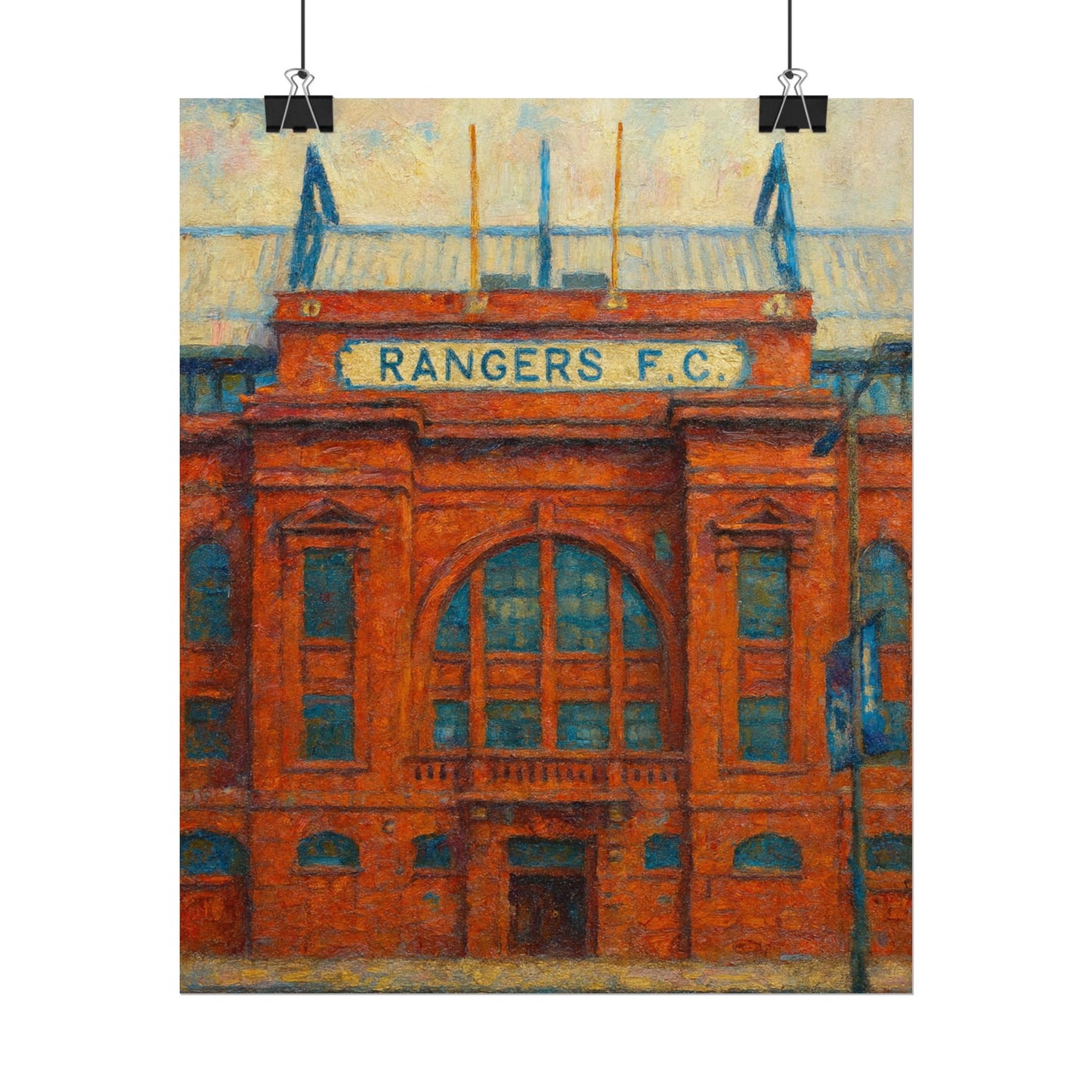 Ibrox Stadium Rangers FC Rolled Posters