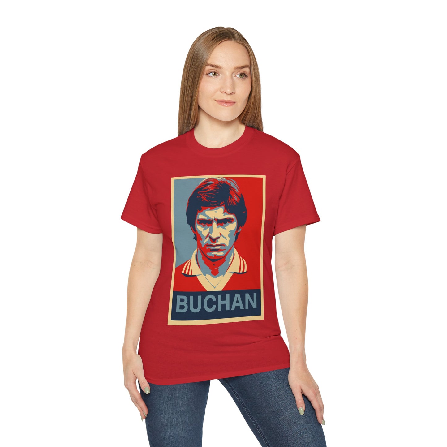 Martin Buchan Hope Poster T-Shirt - Manchester United