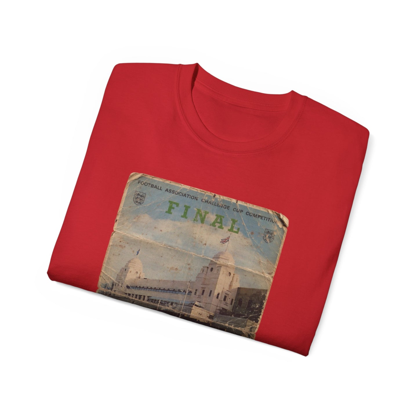 1973 FA Cup Final Programme Sunderland Leeds United Unisex Ultra Cotton Tee