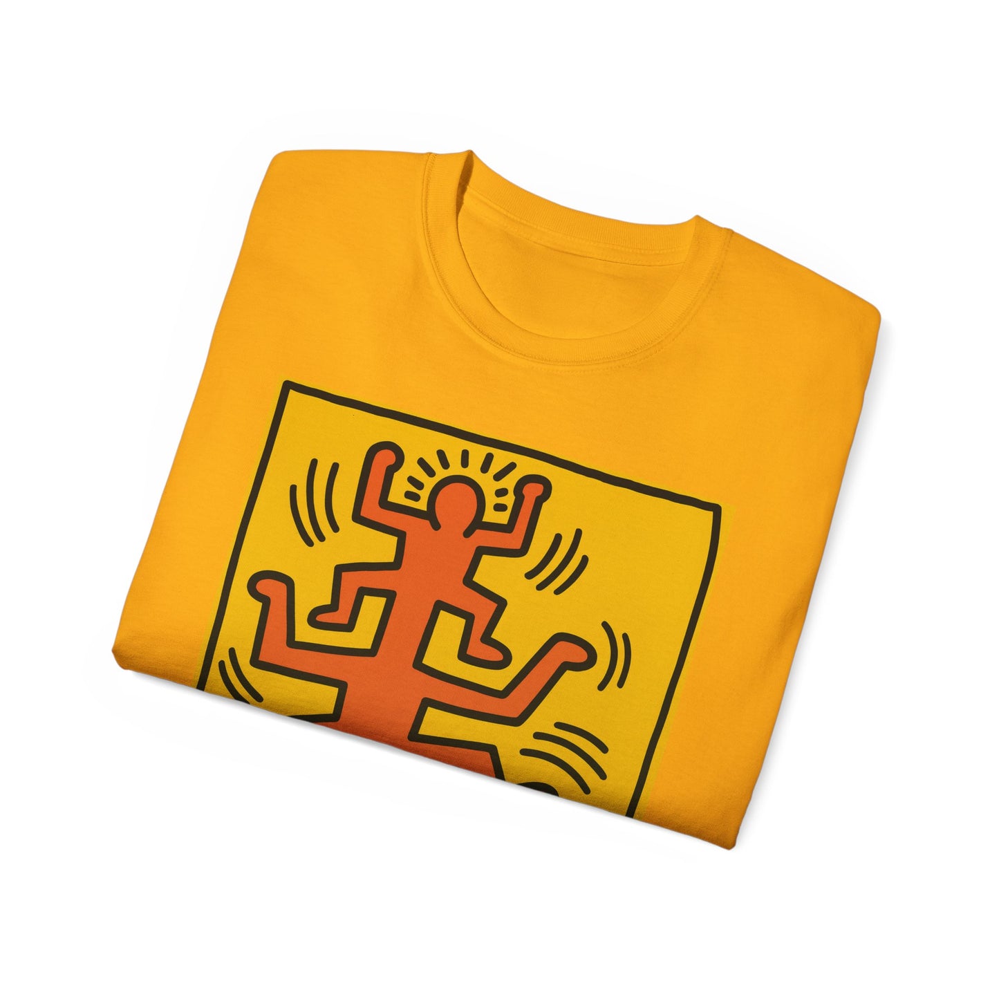 Keith Haring Plate No. 1 (from the Growing suite) Orange T-Shirt
