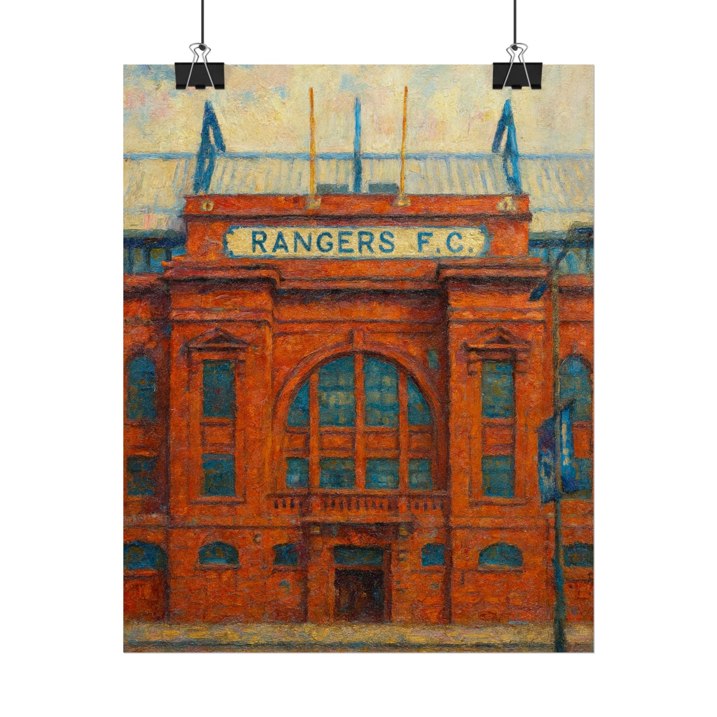 Ibrox Stadium Rangers FC Rolled Posters
