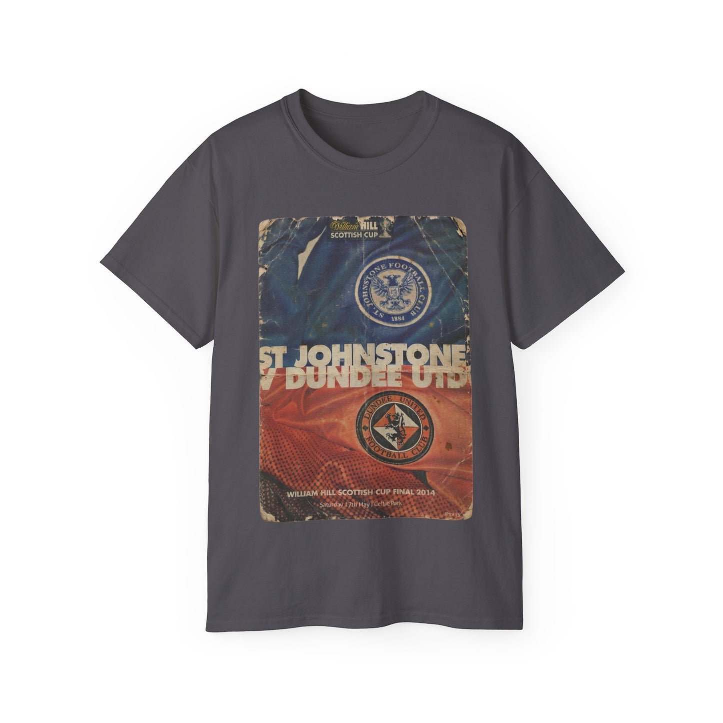 2014 Scottish Challenge Cup Final Dundee United St Johnstone Programme Poster Unisex Ultra Cotton Tee