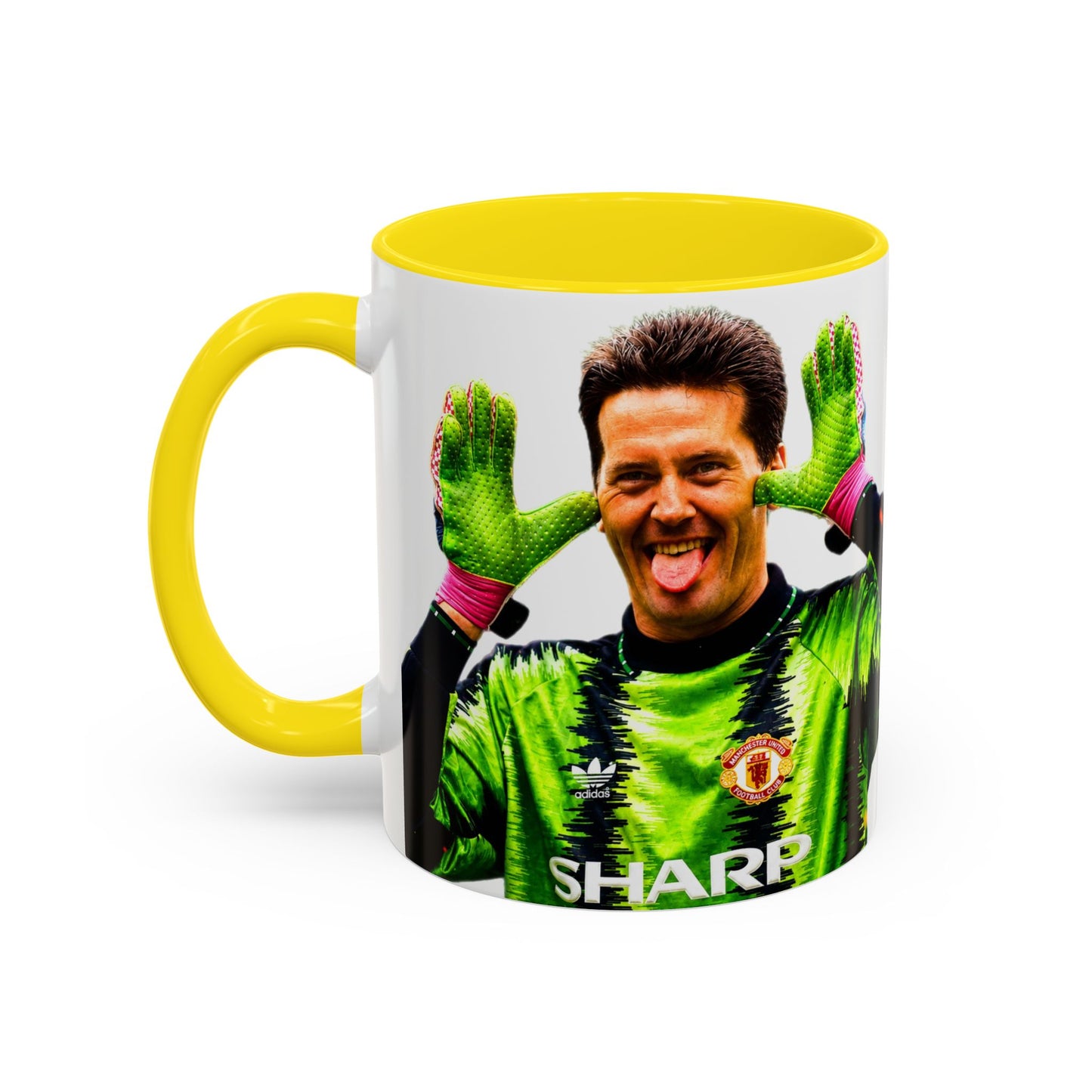 Les Sealey - Manchester United Accent Coffee Mug (11, 15oz)