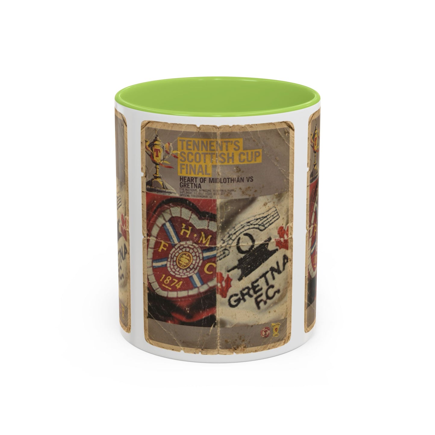 2006 Scottish Challenge Cup Final Hearts Gretna Accent Coffee Mug (11, 15oz)