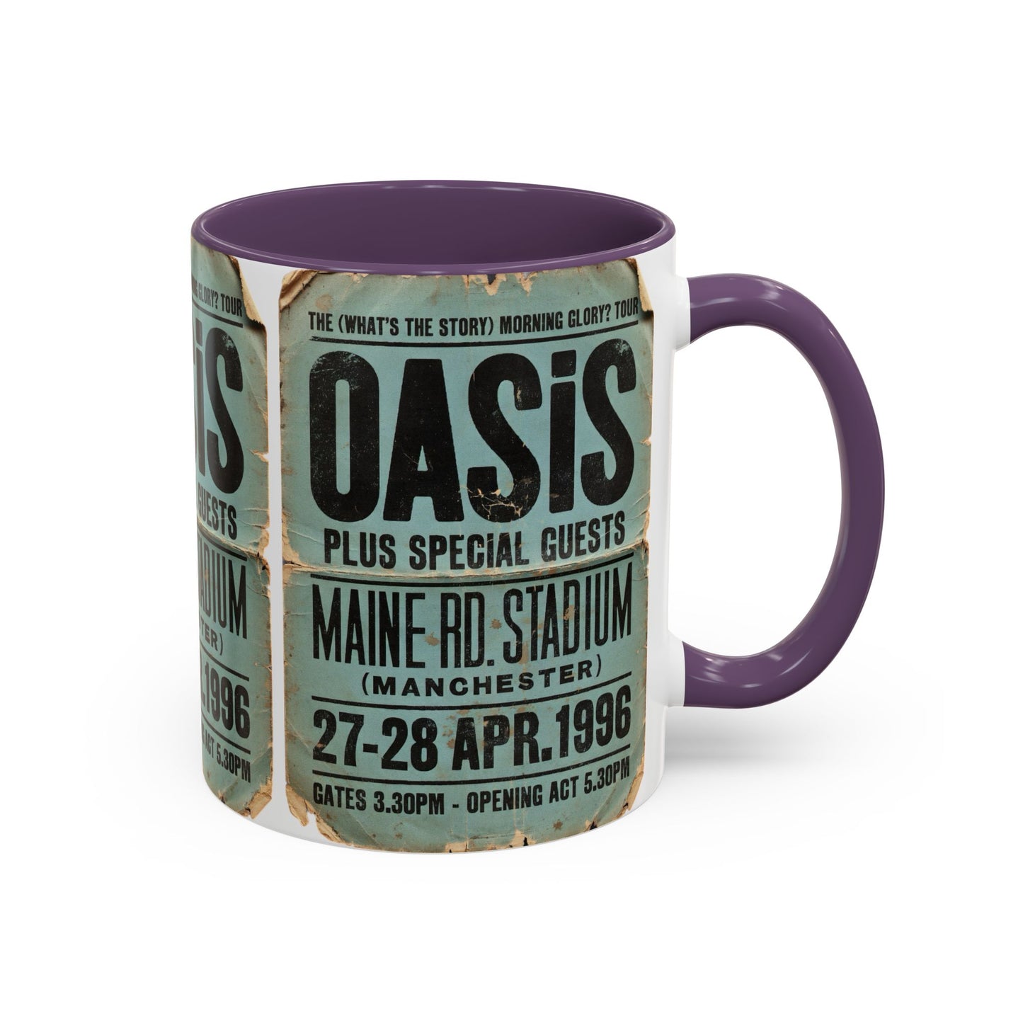 Oasis Maine Road 1996 Poster Coffee Mug (11, 15oz)