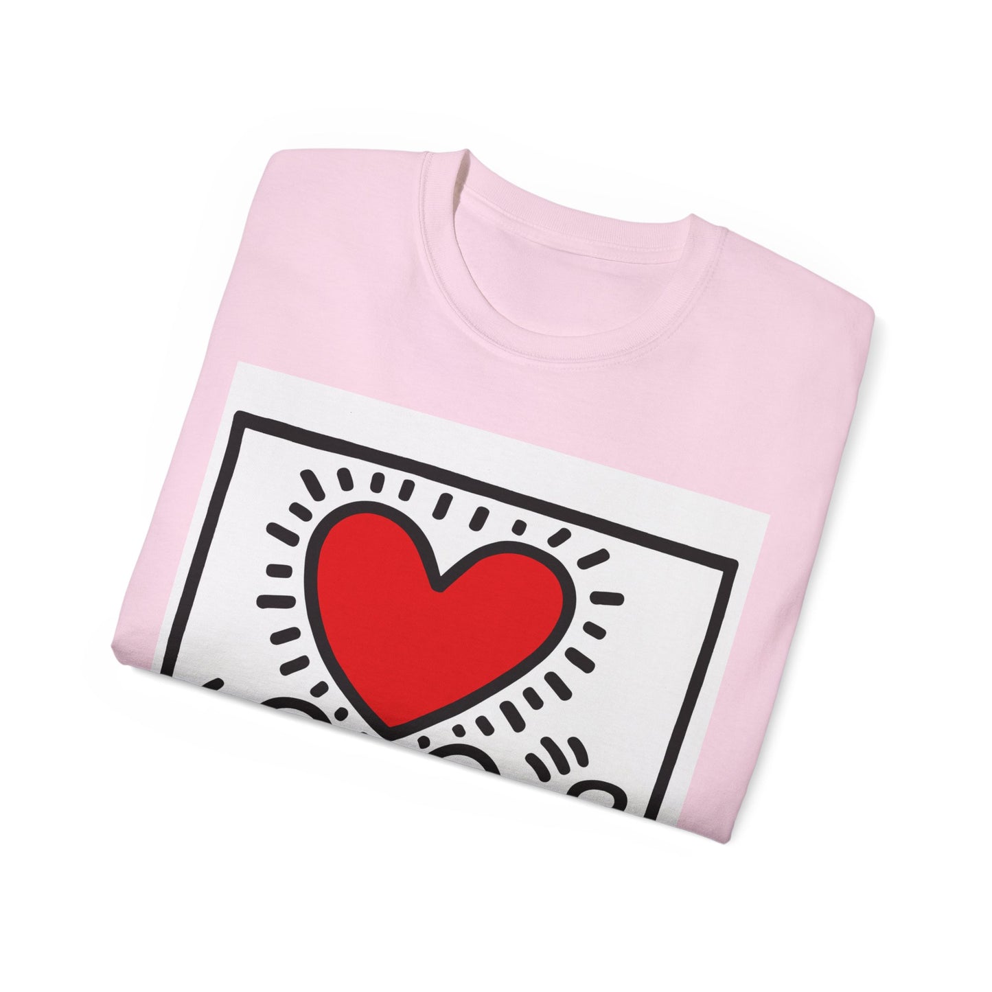 Keith Haring Heart Couple T-Shirt