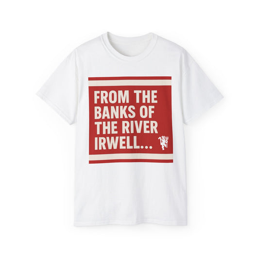 Manchester United From The Banks Of The River Irwell T-Shirt