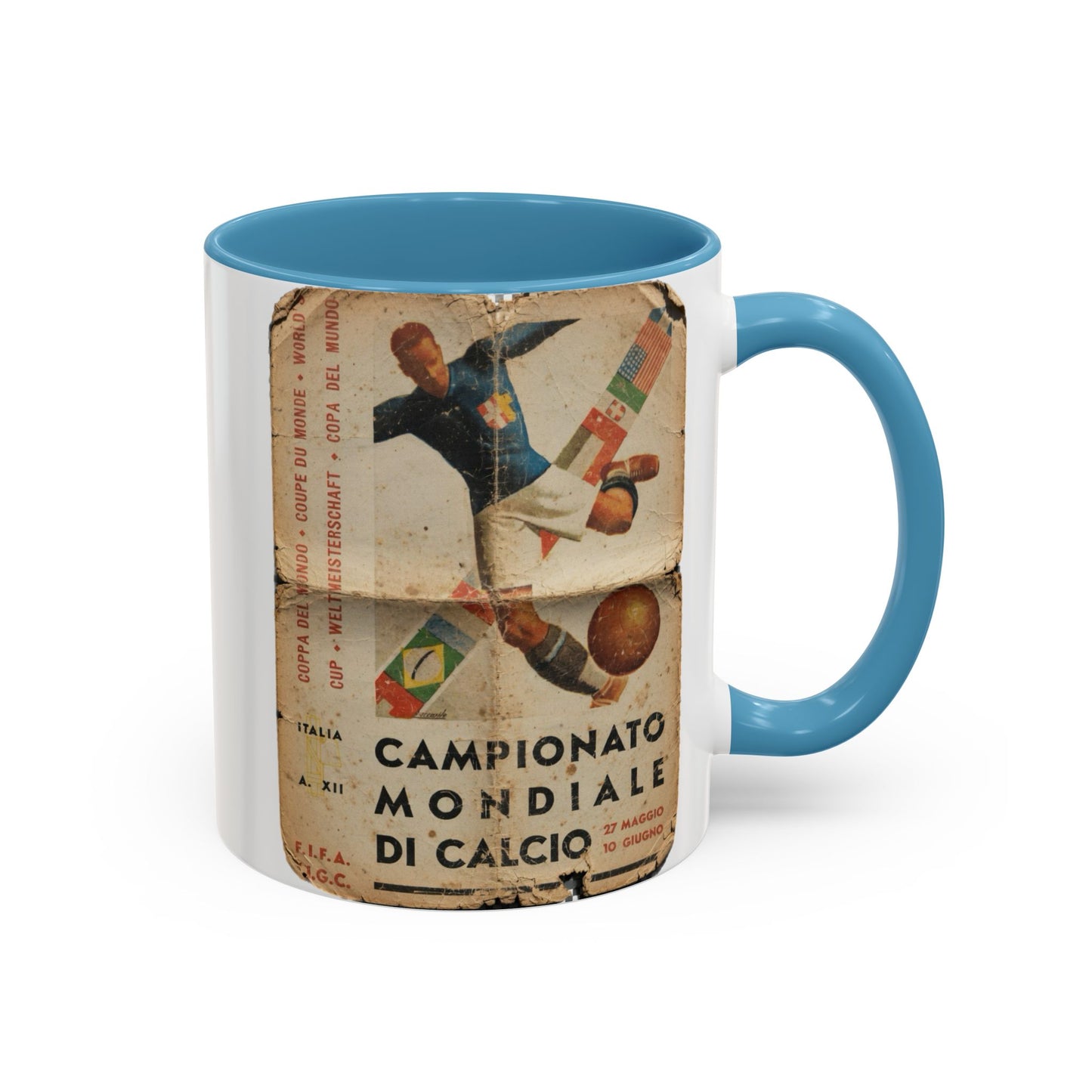Italy 1934 World Cup Poster Coffee Mug (11, 15oz)