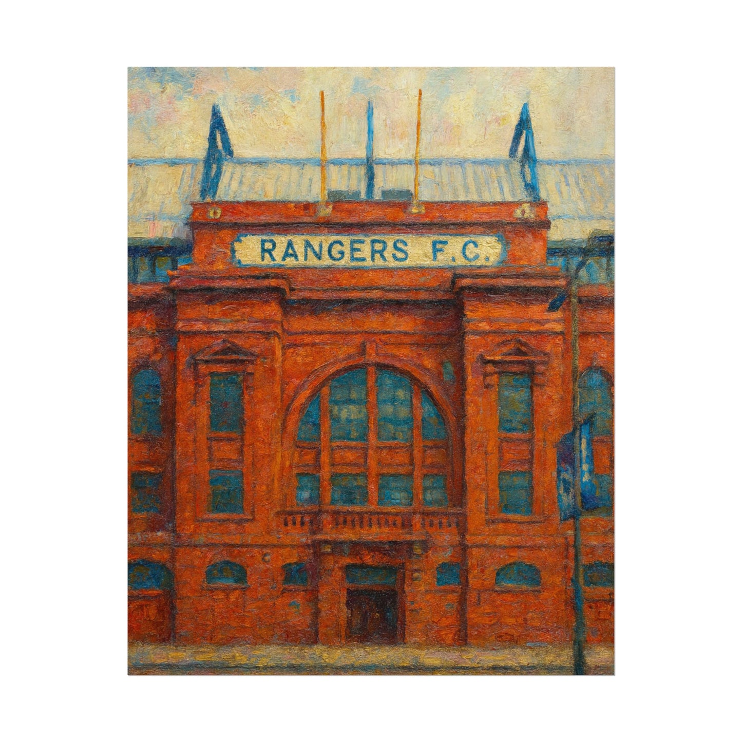 Ibrox Stadium Rangers FC Rolled Posters