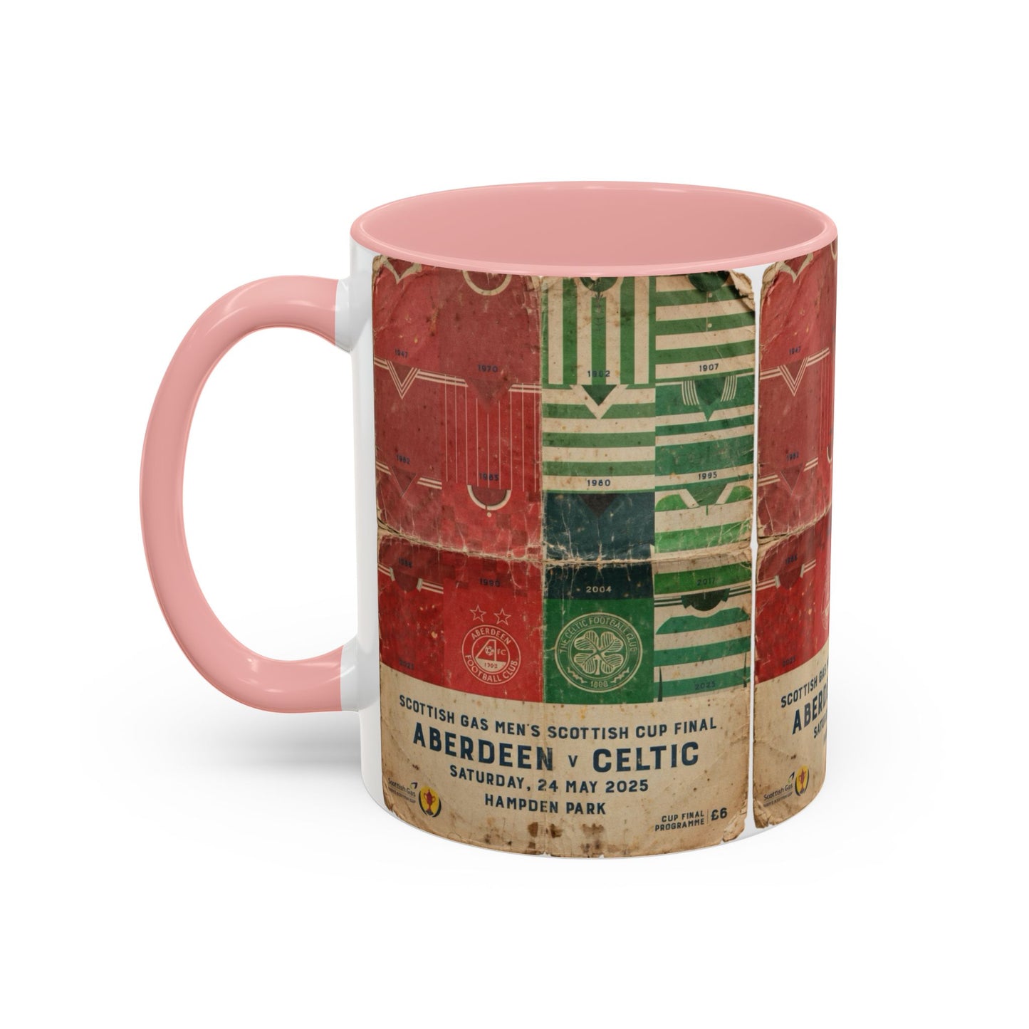 2025 Scottish Challenge Cup Aberdeen Celtic Programme Poster Accent Coffee Mug (11, 15oz)