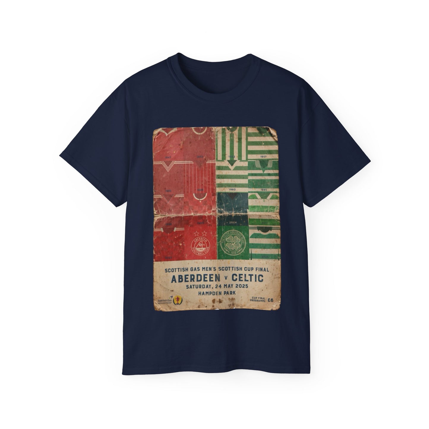2025 Scottish Challenge Cup Final Aberdeen Celtic Programme Poster Unisex Ultra Cotton Tee