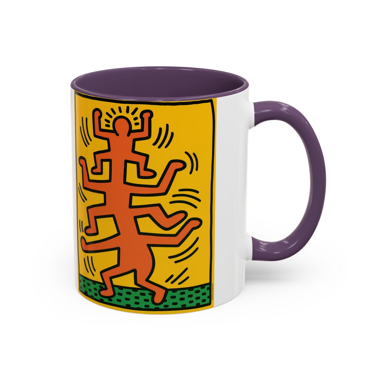 Keith Haring Plate No. 1 (from the Growing suite) Orange Mug