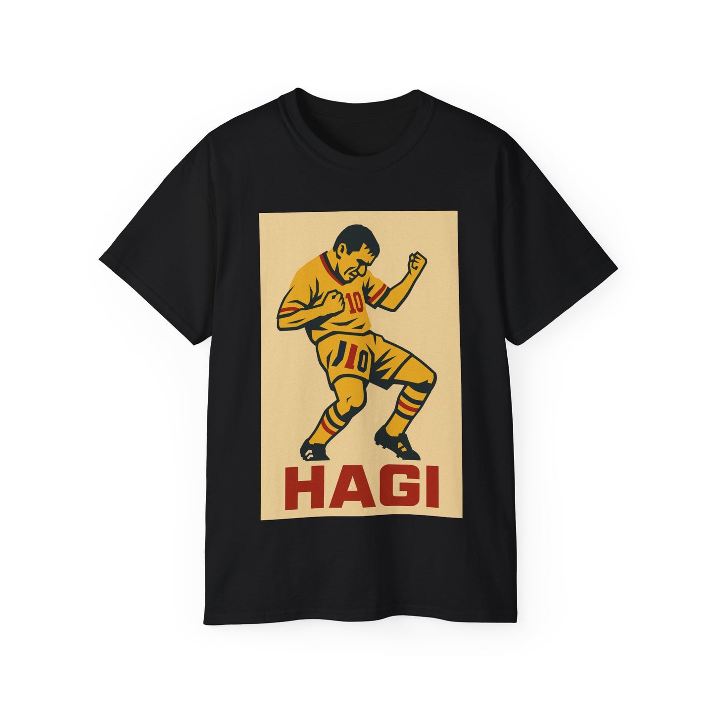Gheorghe Hagi Propaganda Poster - Romania
