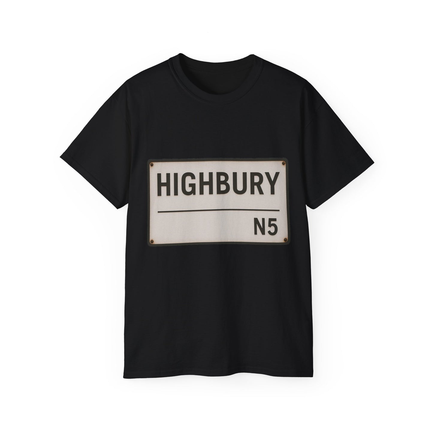 Highbury N5 Arsenal Road Sign T-Shirt