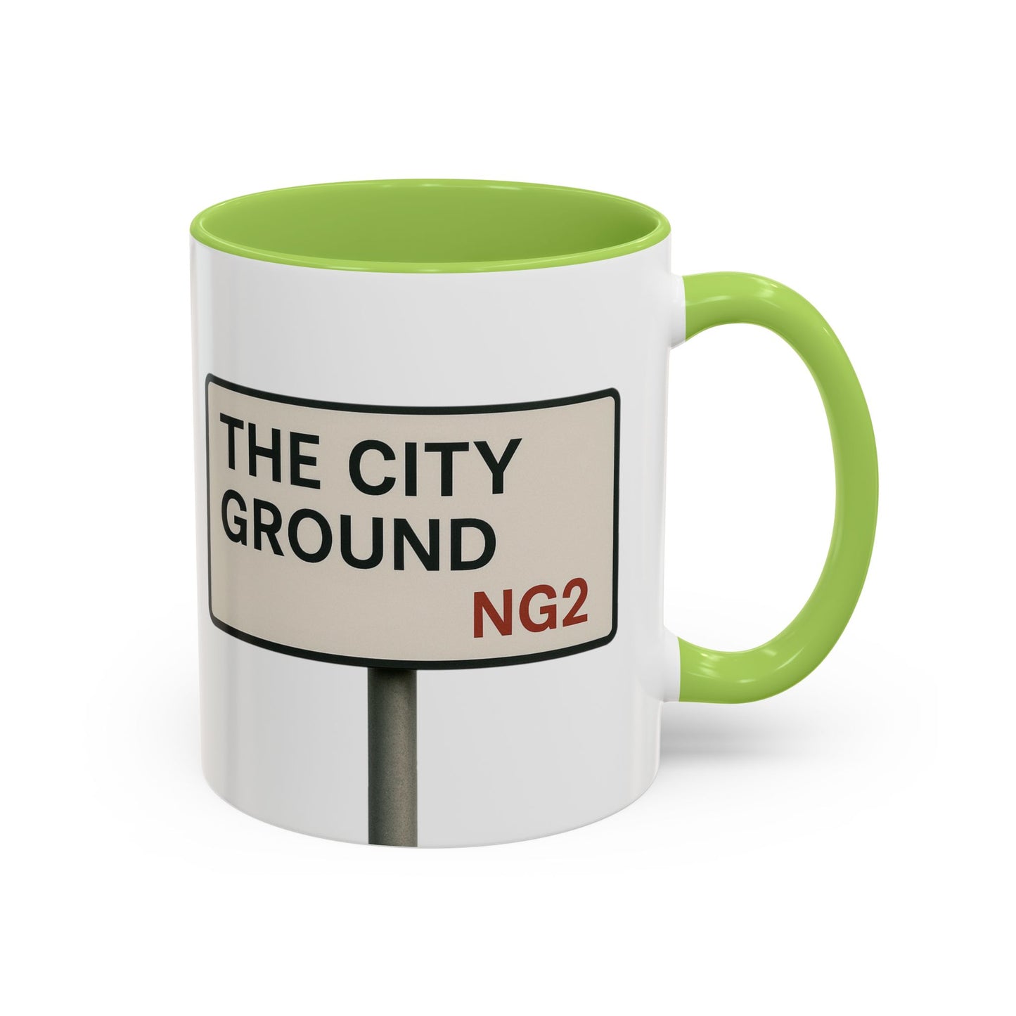 The City Ground Nottingham Forest Road Sign Mug