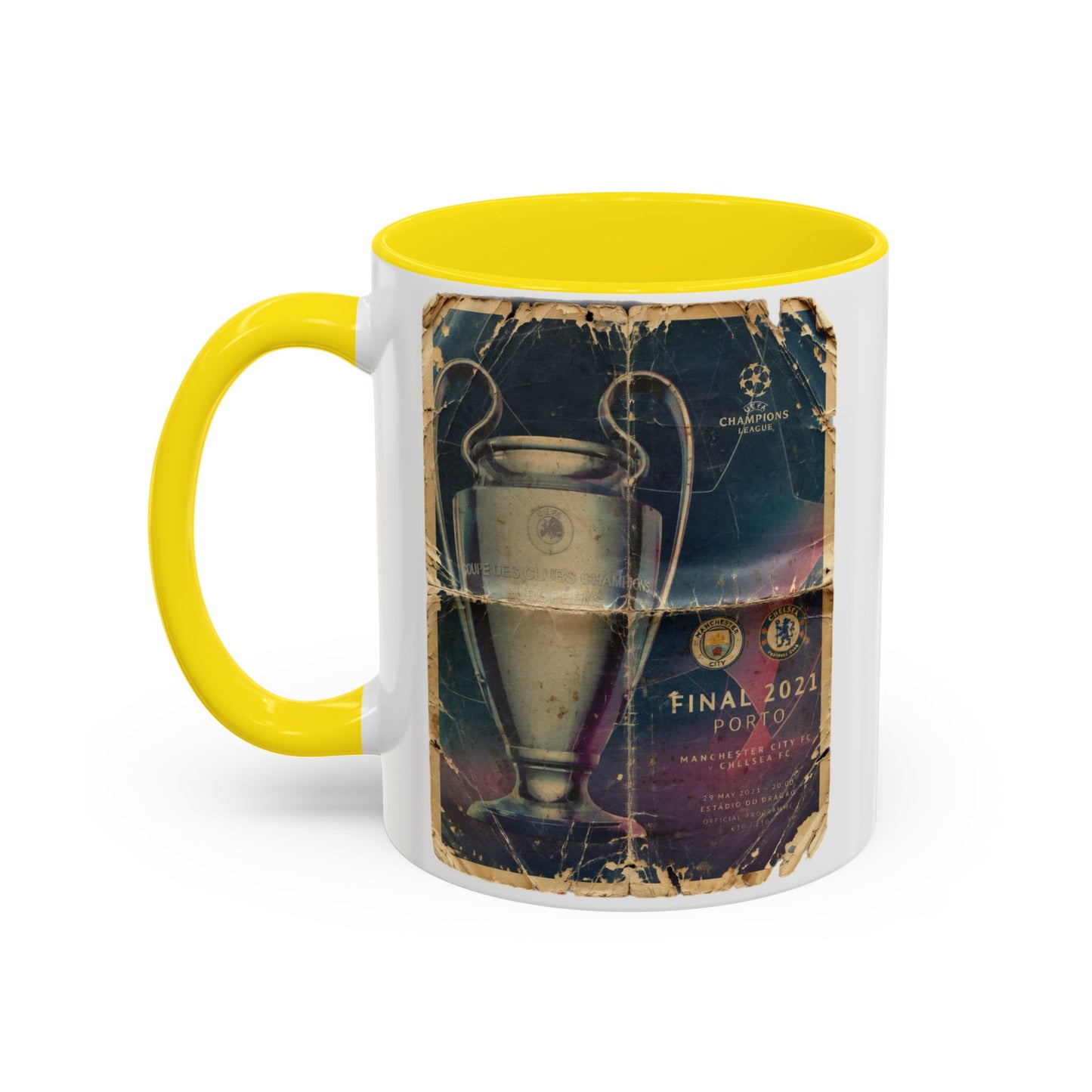 2021 UCL Final Chelsea Manchester City Poster Accent Coffee Mug (11, 15oz)