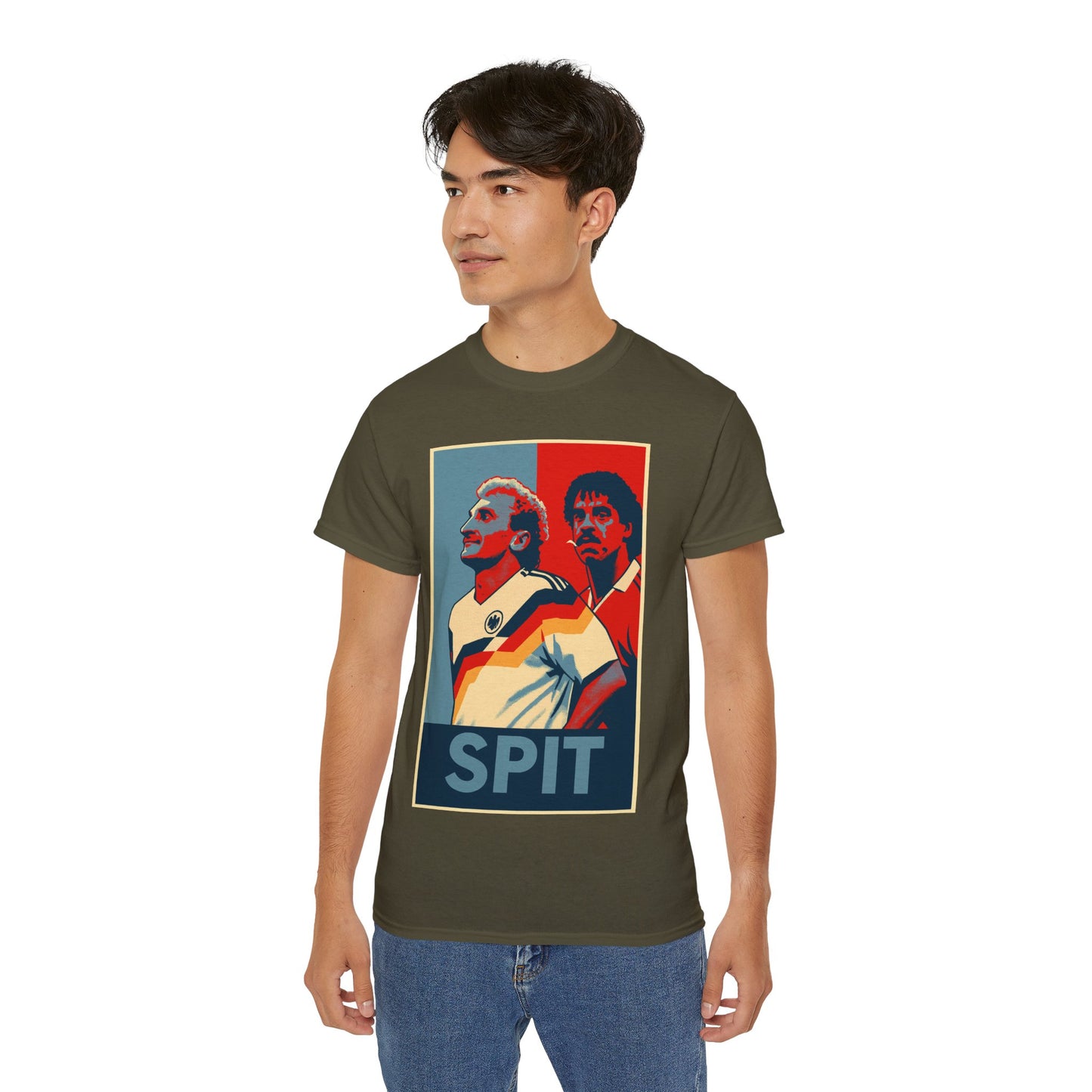 Rudy Voller and Frank Rijkaard Italia 90 Hope Poster T-shirt - Spit