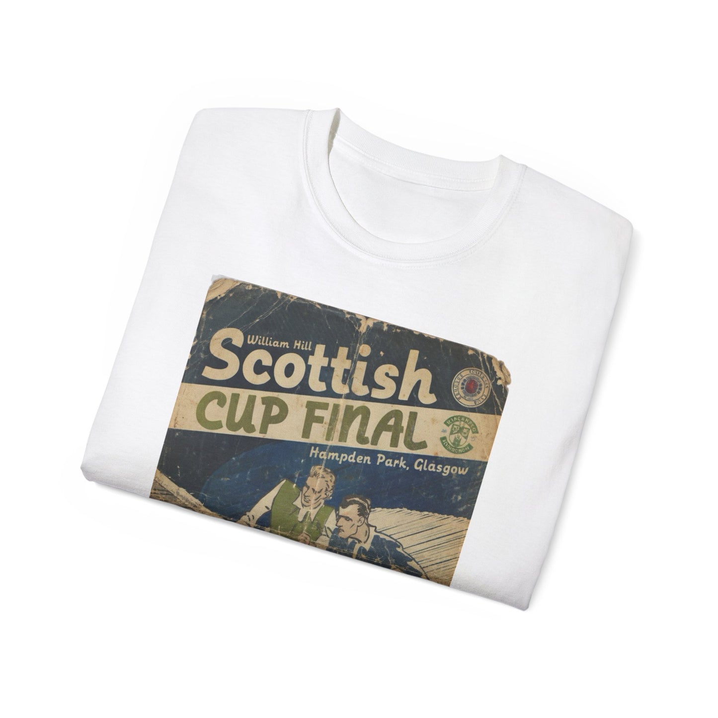 2016 Scottish Challenge Cup Final Hibernian Rangers Programme Poster Unisex Ultra Cotton Tee