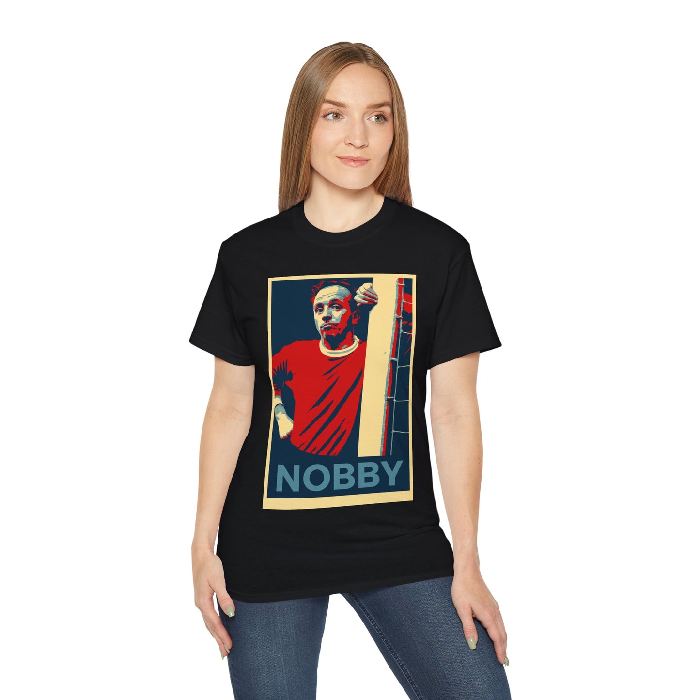 Nobby Stiles Hope Poster T-Shirt - Manchester United