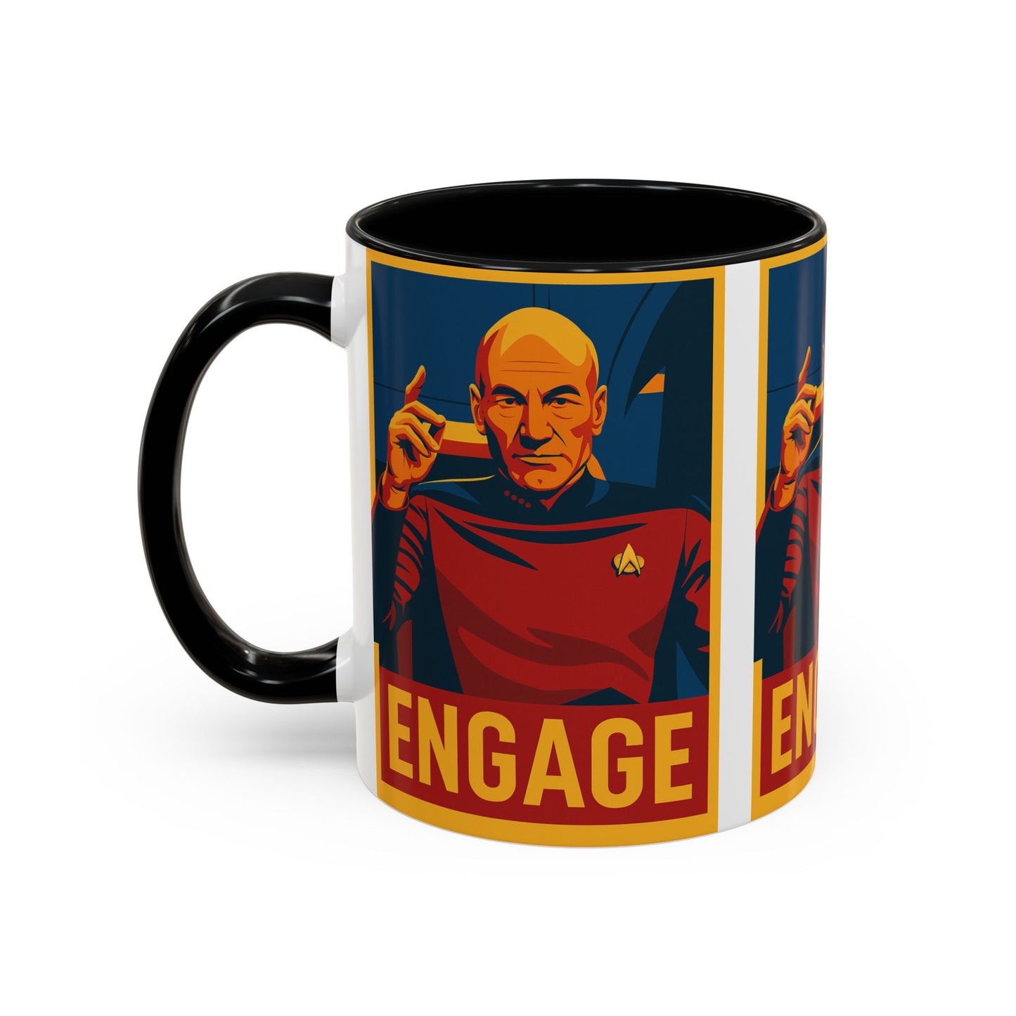Captain Picard Engage Mug
