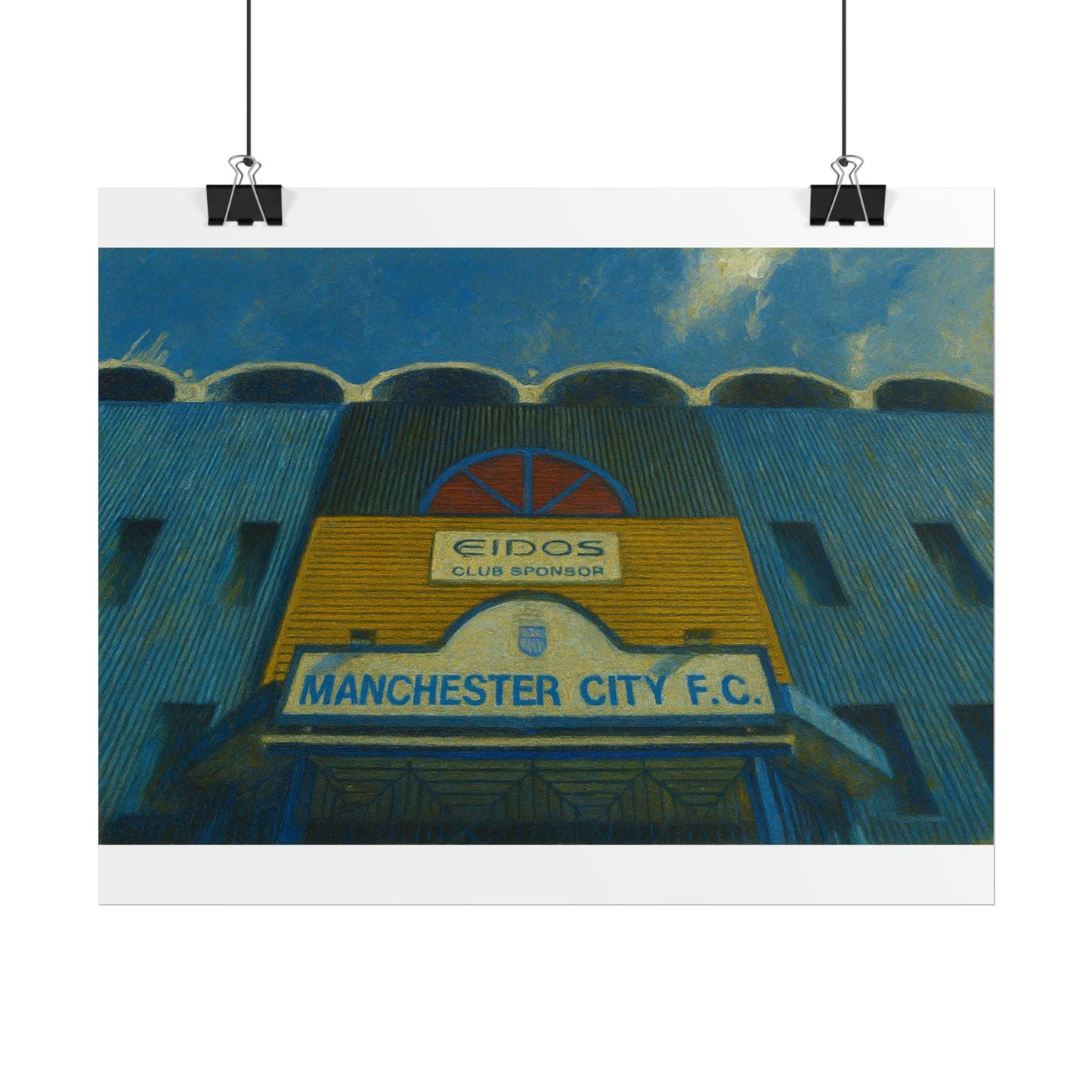 Manchester City F.C. Maine Road Rolled Poster