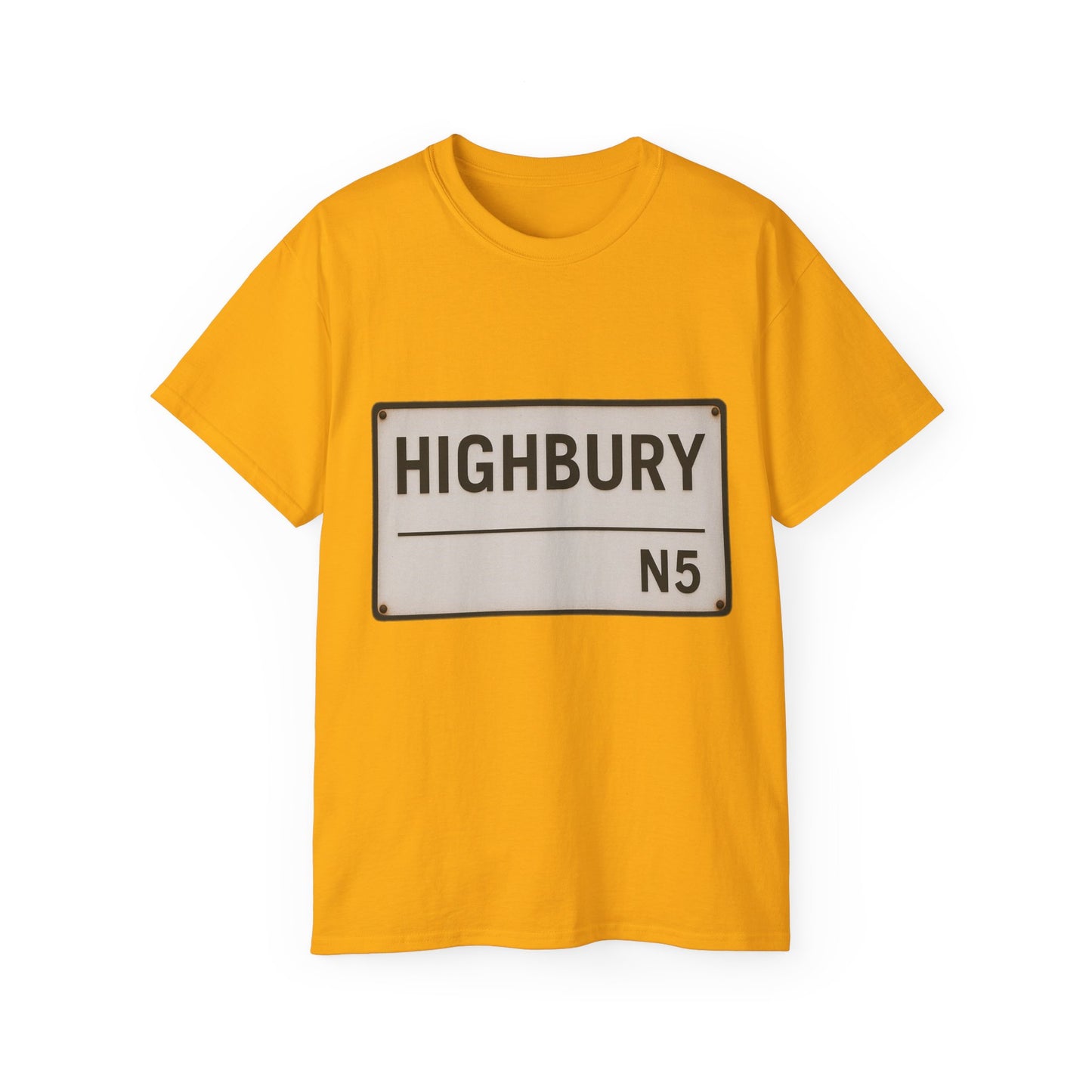Highbury N5 Arsenal Road Sign T-Shirt