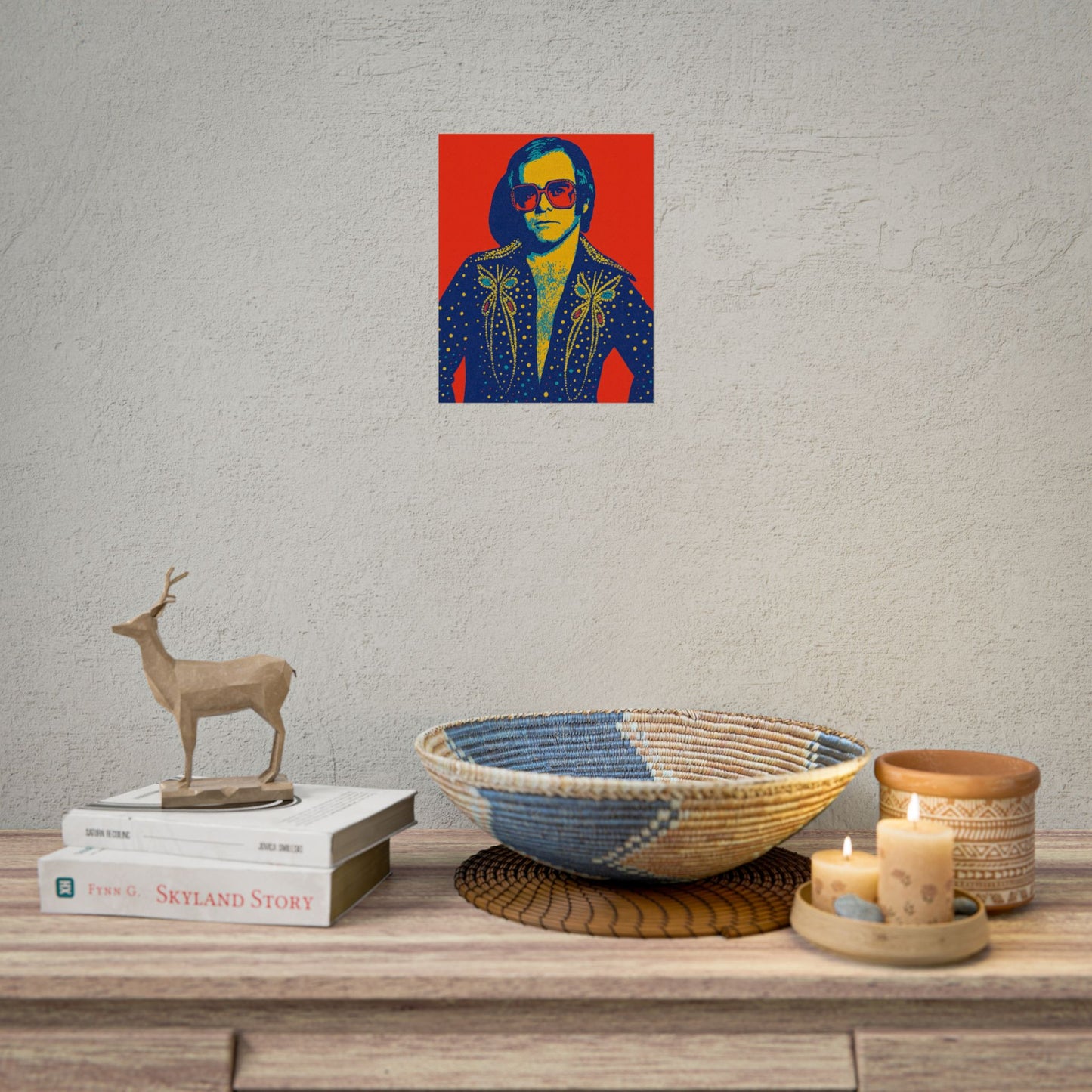 E. John Pop Art Poster