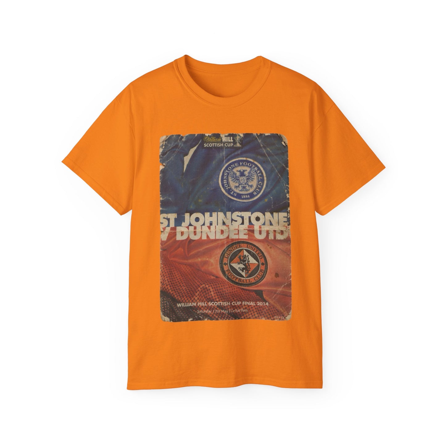 2014 Scottish Challenge Cup Final Dundee United St Johnstone Programme Poster Unisex Ultra Cotton Tee