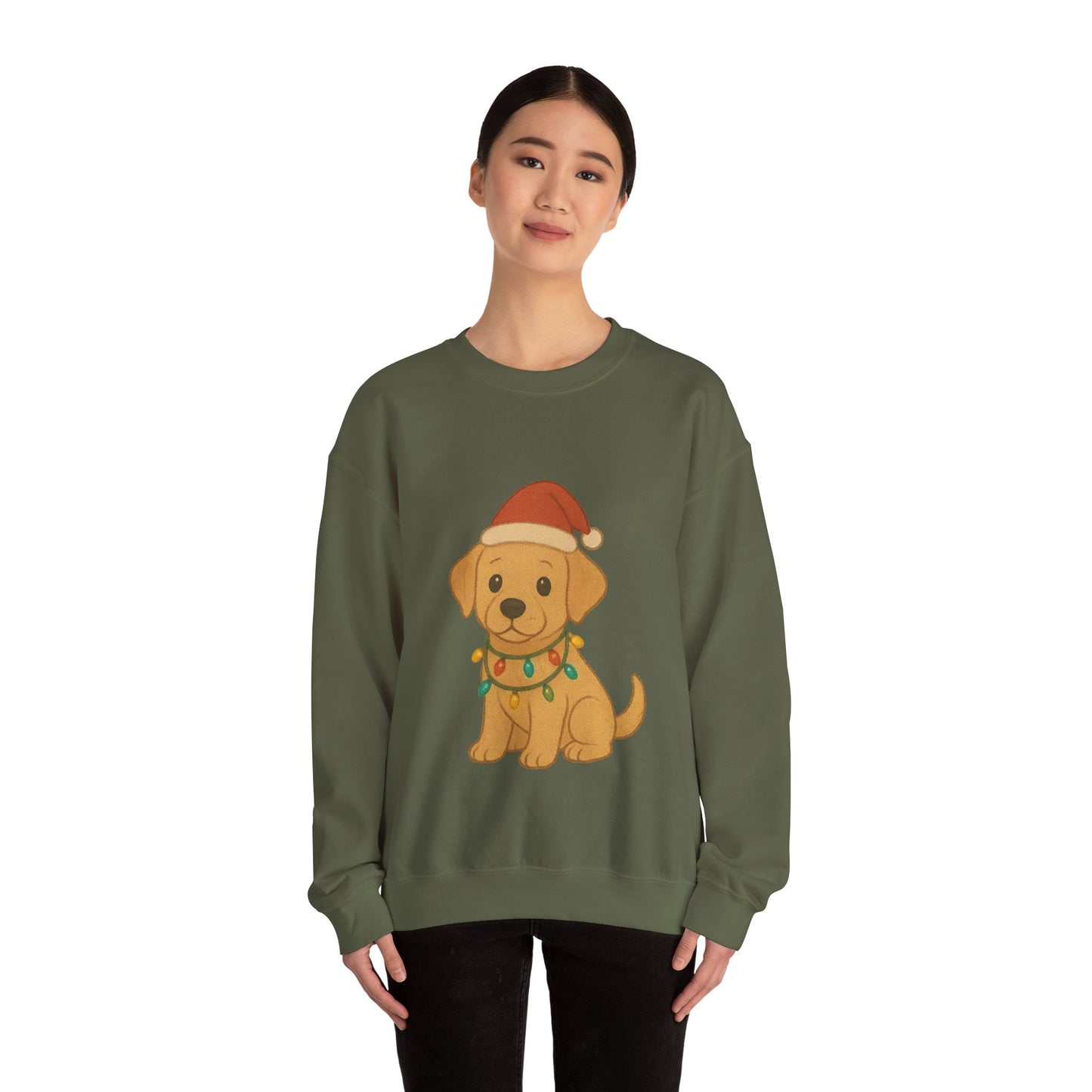 Cute Christmas Labrador Puppy Sweatshirt