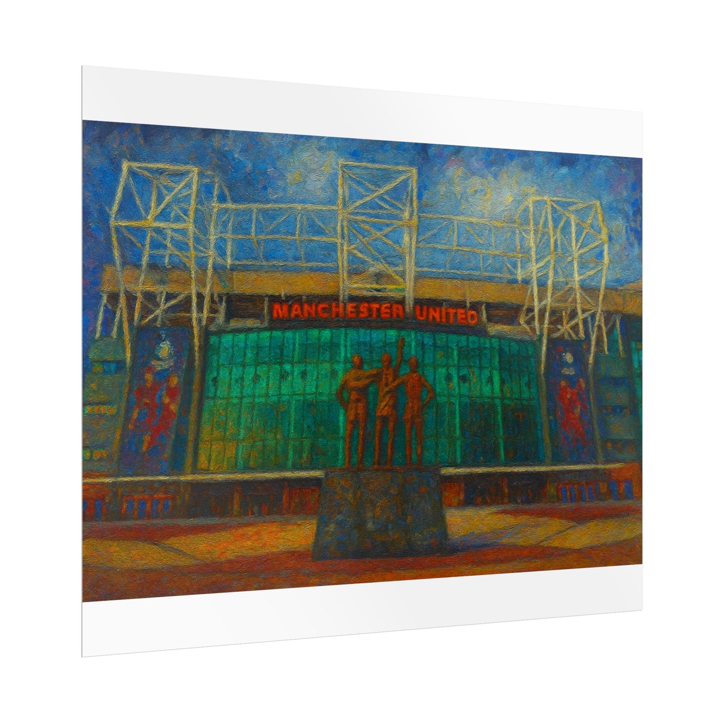 Manchester United Old Trafford United Trinity Poster
