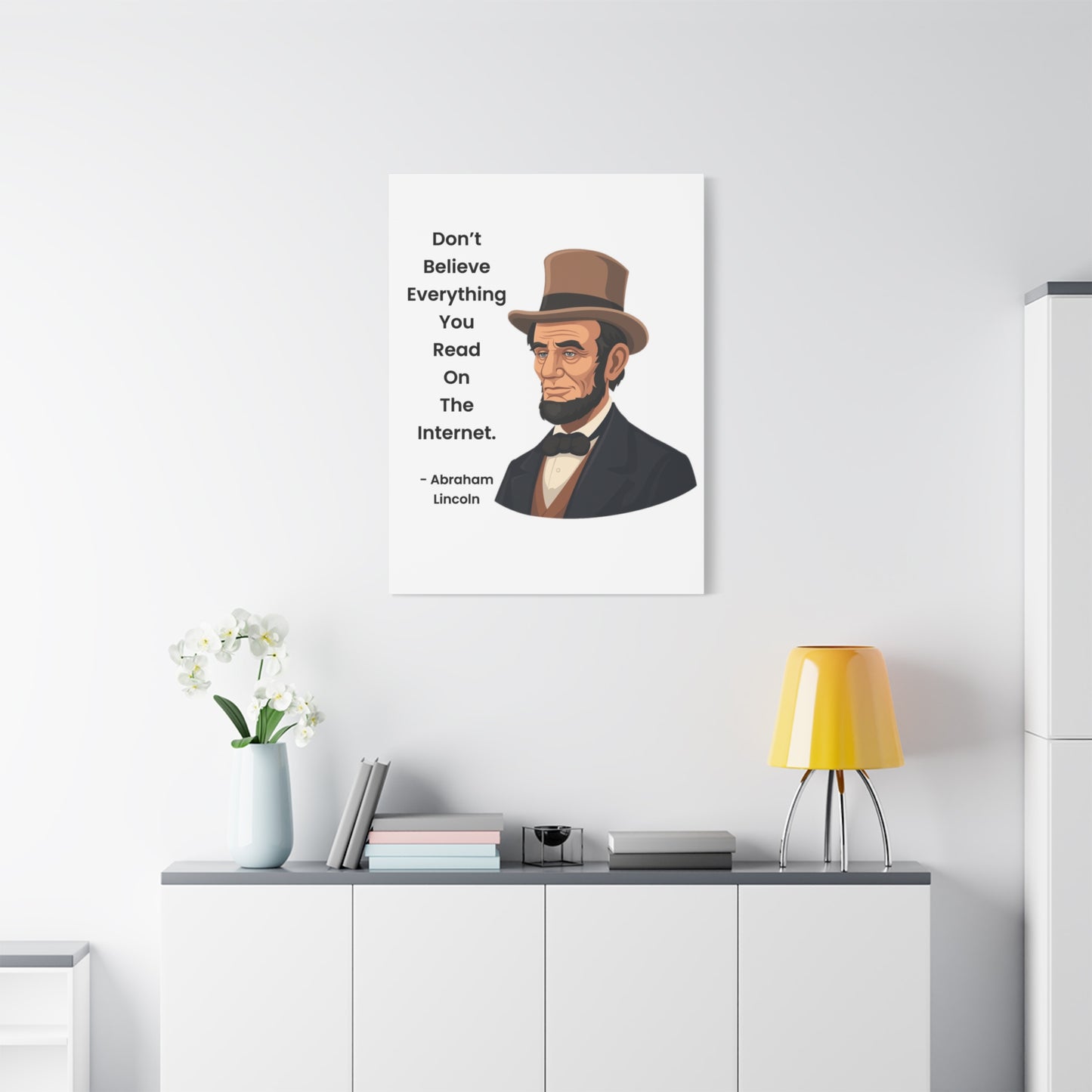 Abraham Lincoln Funny Internet Quote Canvas
