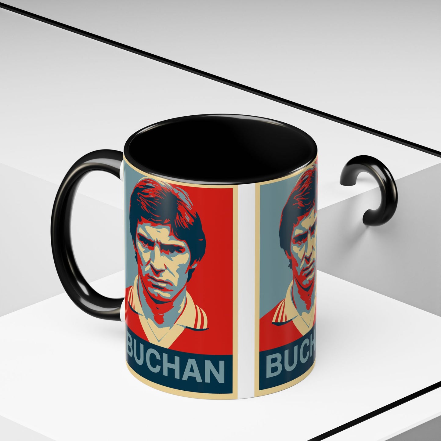 Martin Buchan Hope Poster Mug - Manchester United