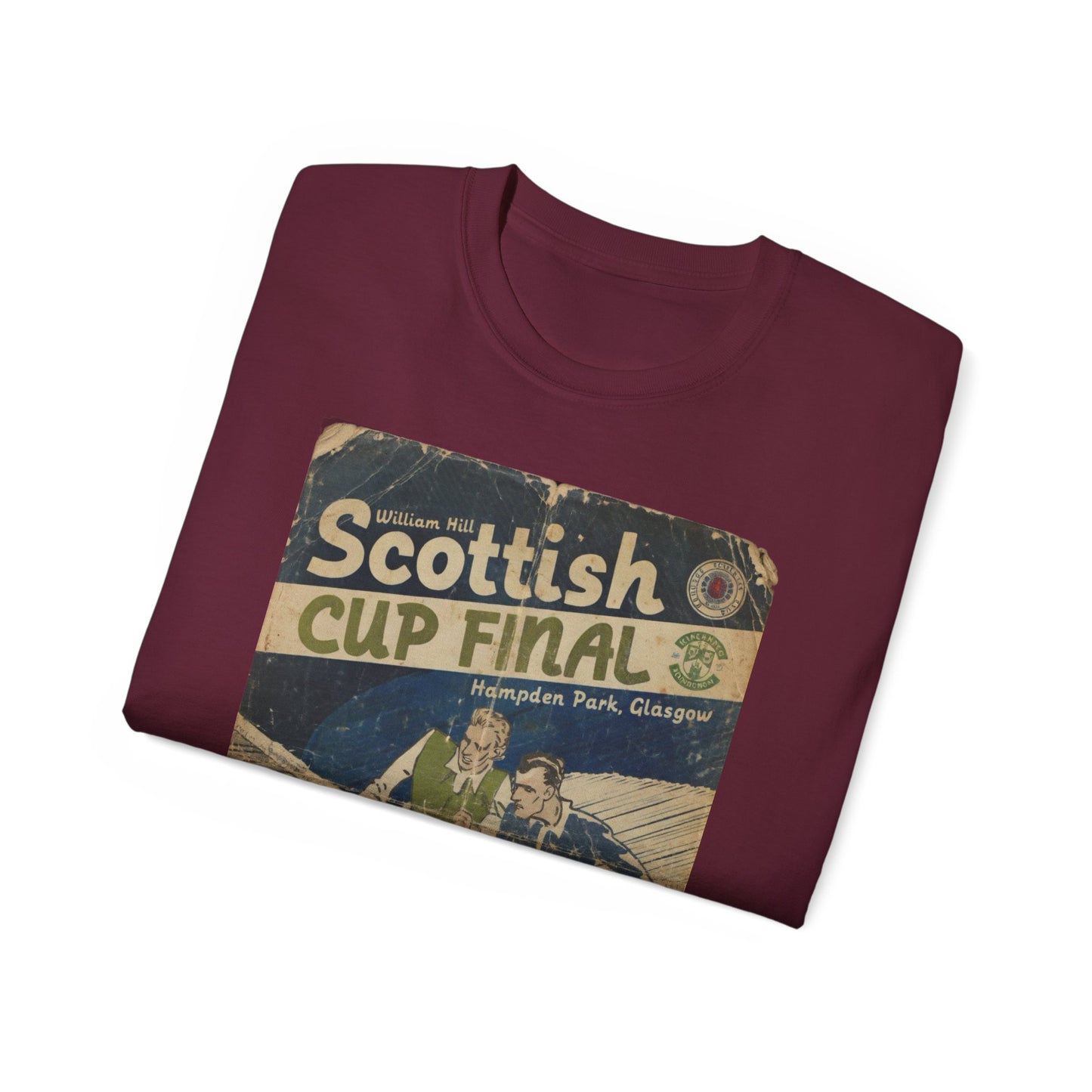 2016 Scottish Challenge Cup Final Hibernian Rangers Programme Poster Unisex Ultra Cotton Tee